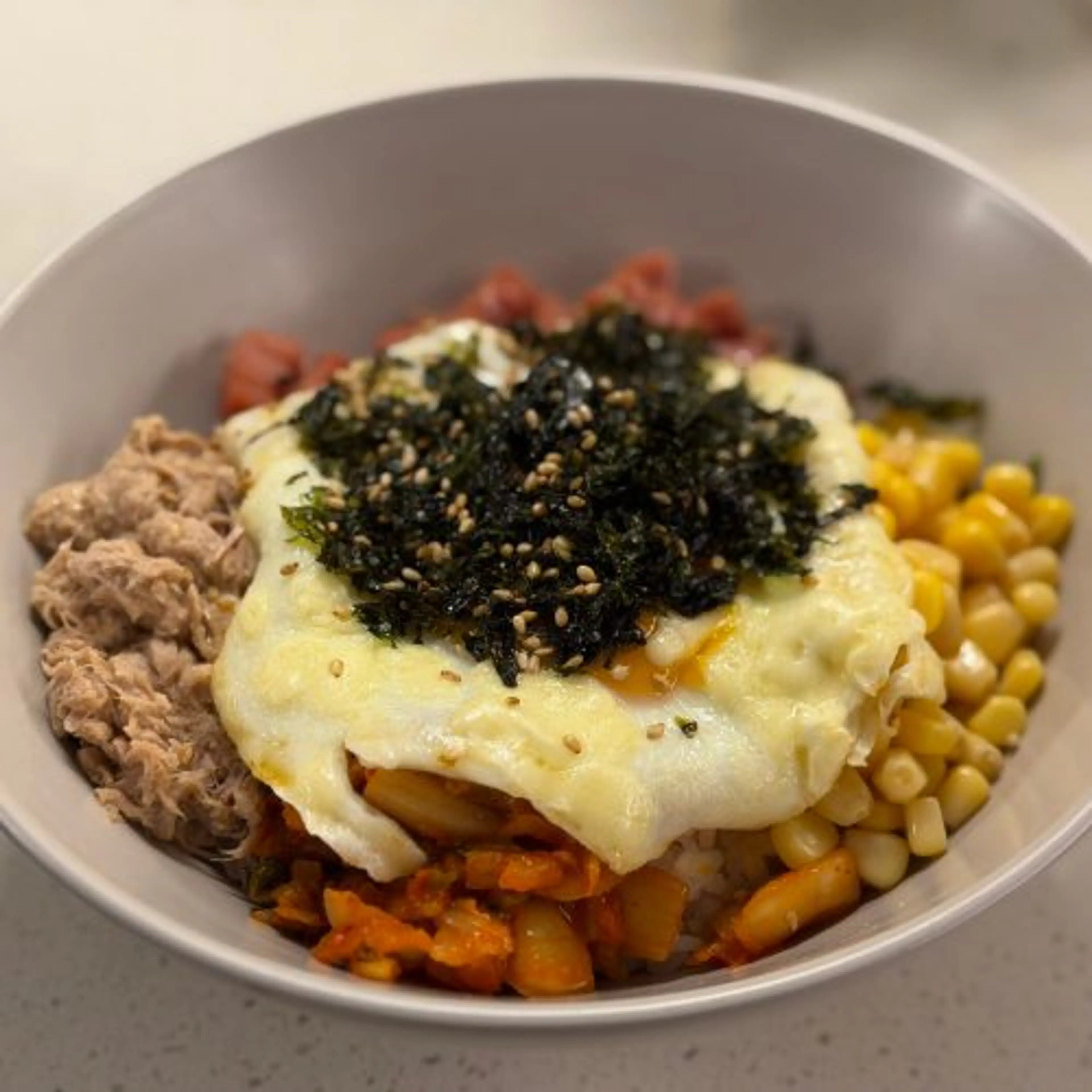 Loaded Korean Rice Bowl (Inspired by Seoul Street Food)