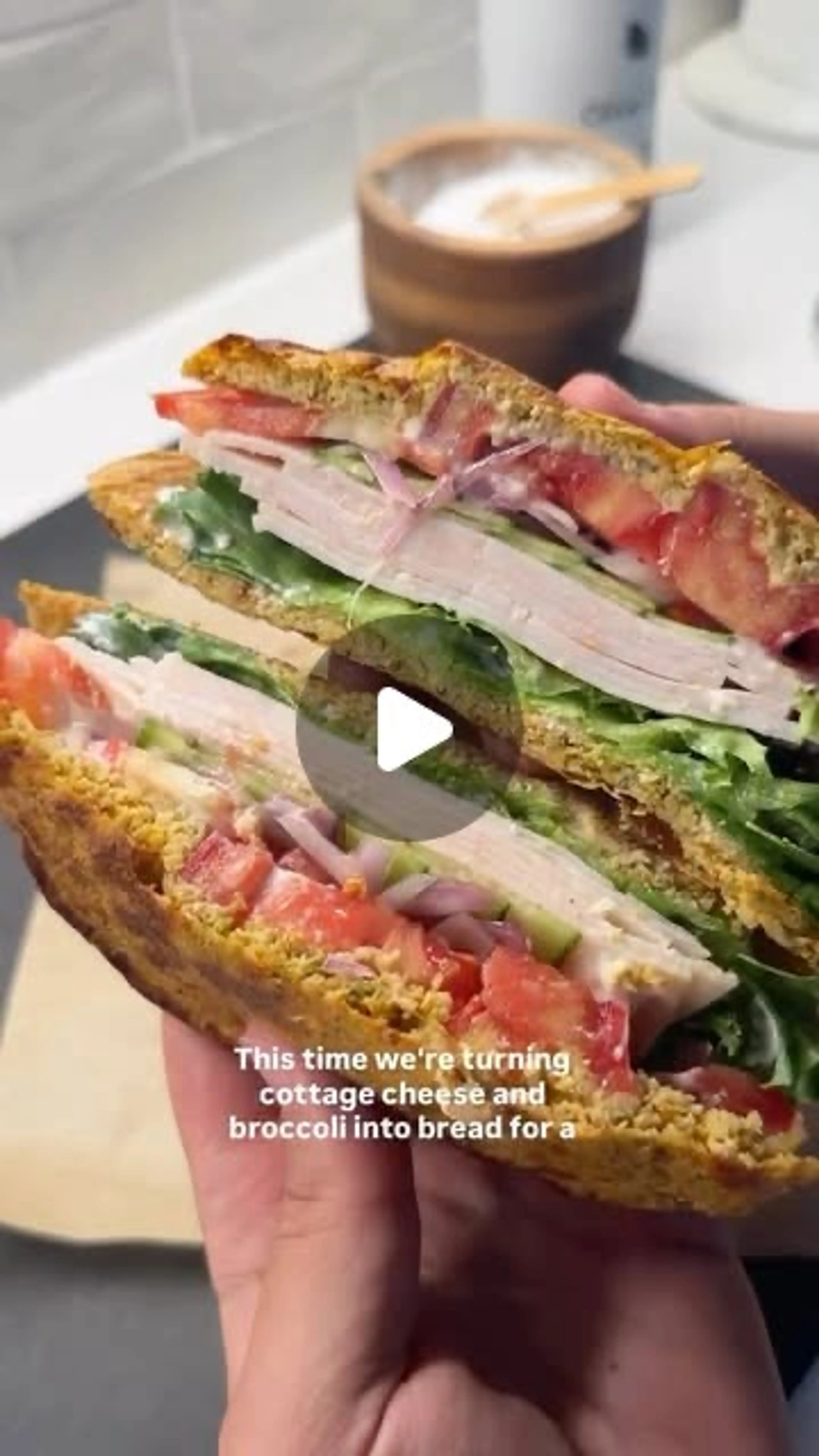 Cottage Cheese & Broccoli Breadwich