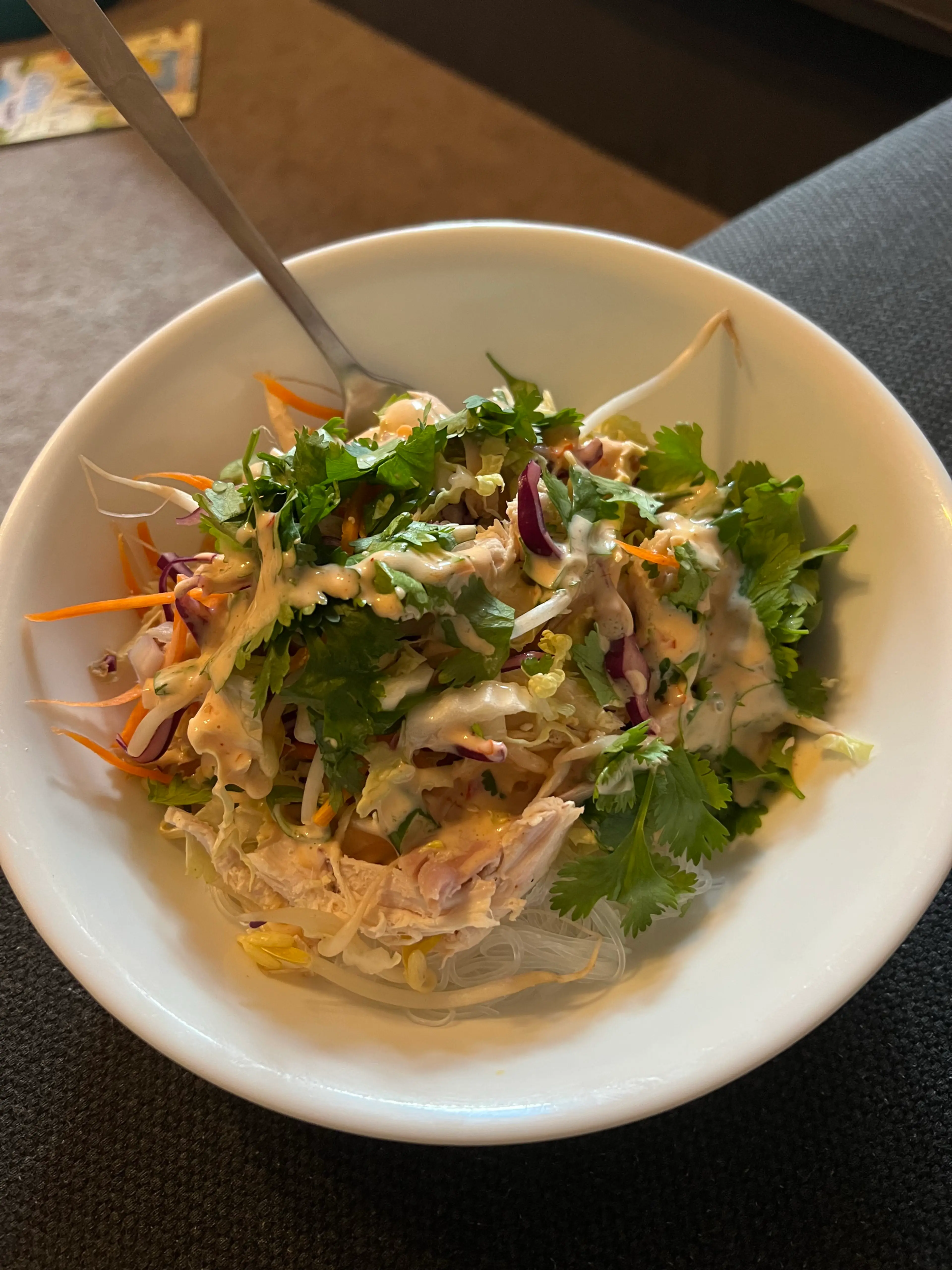Chicken vermicelli salad