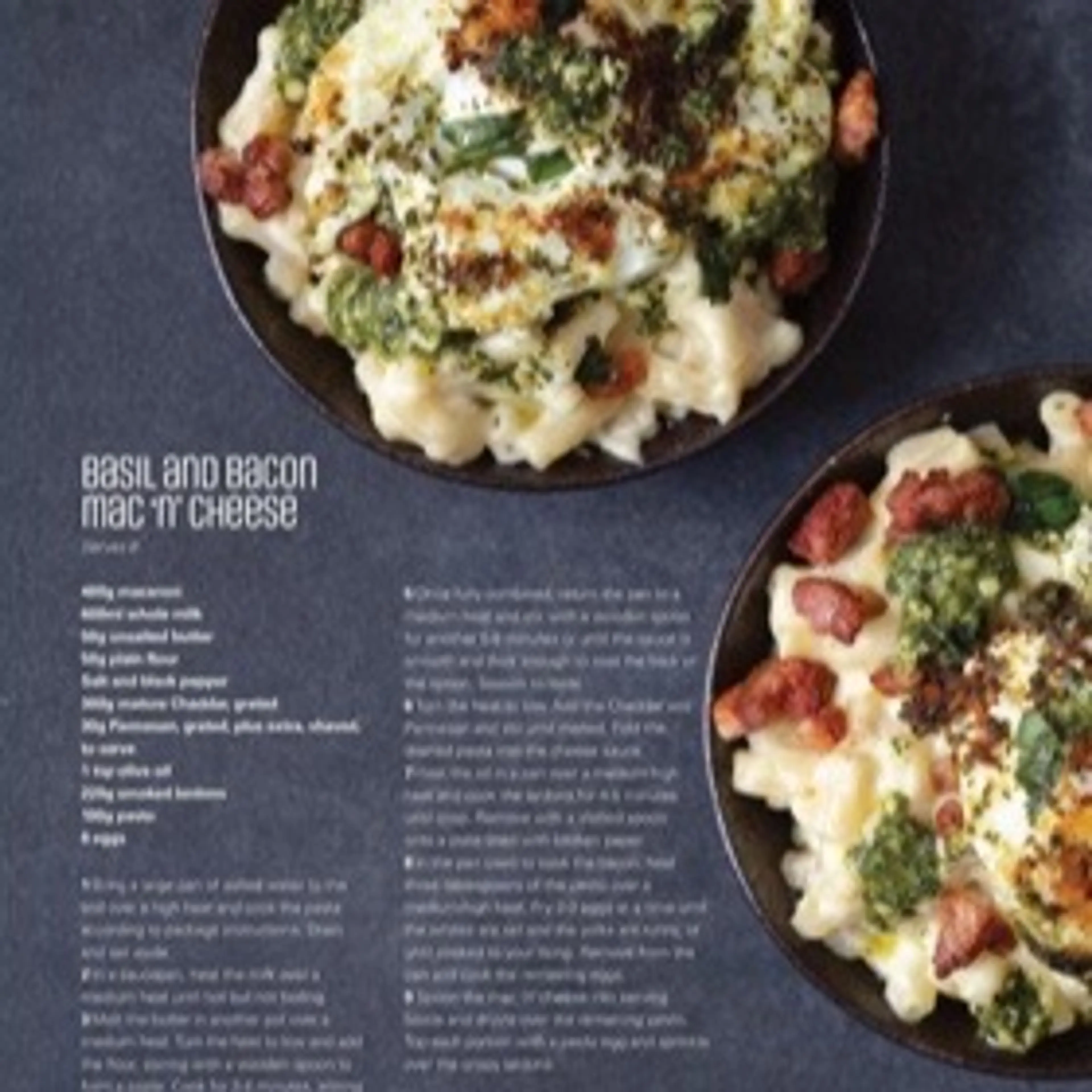BASIL AND BACON MAC N' CHEESE