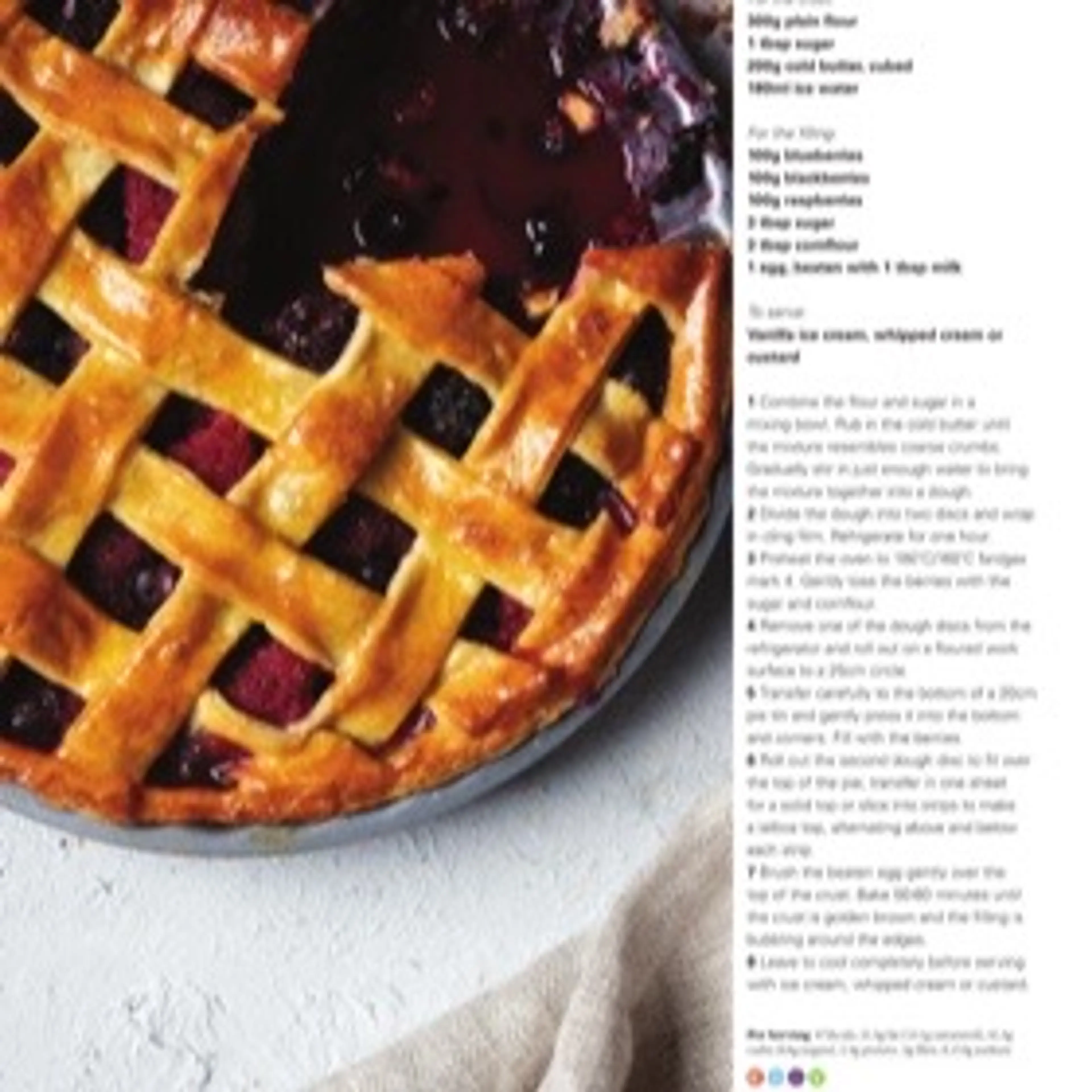 TRIPLE BERRY PIE