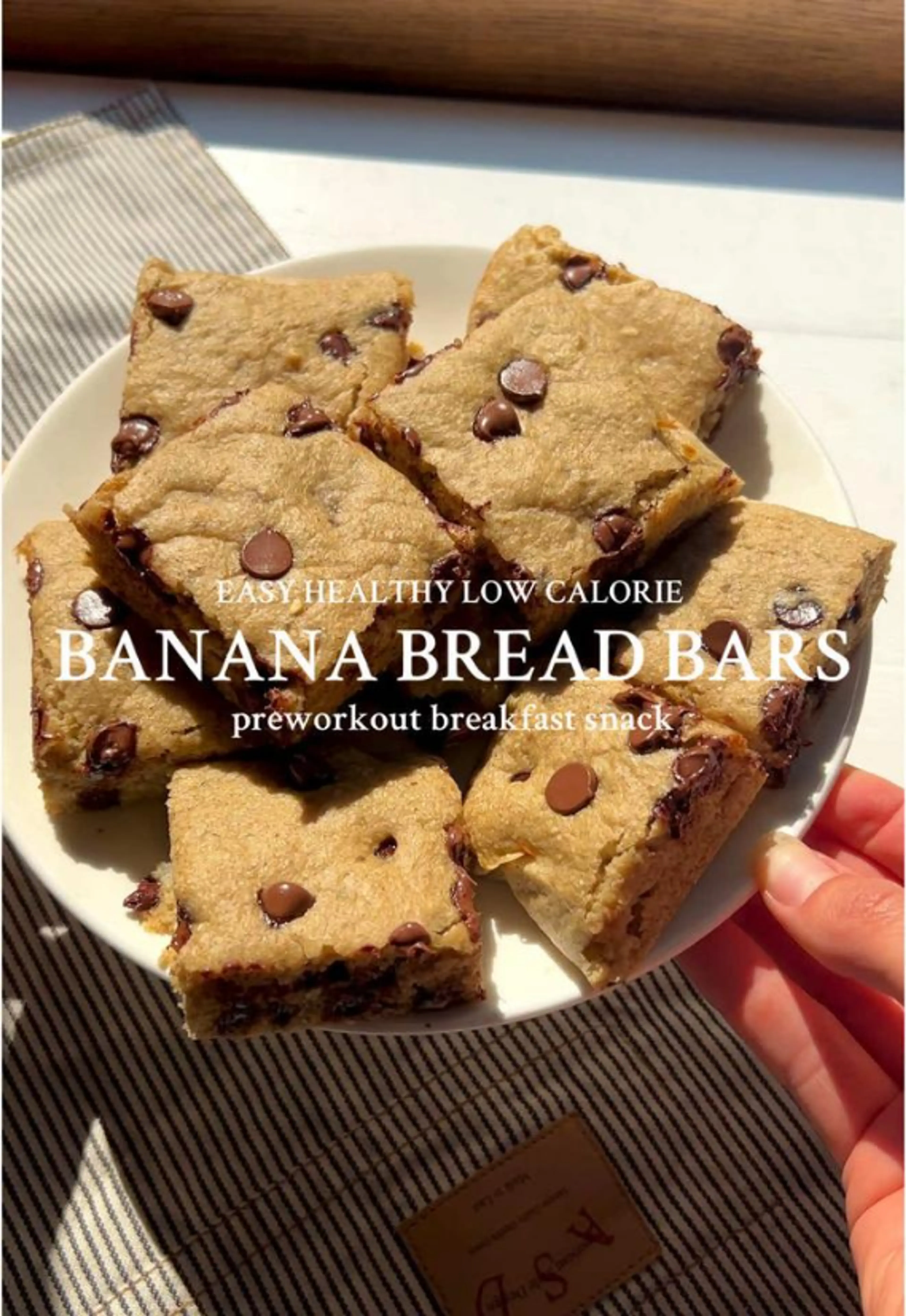 Healthy Banana Bread Bars