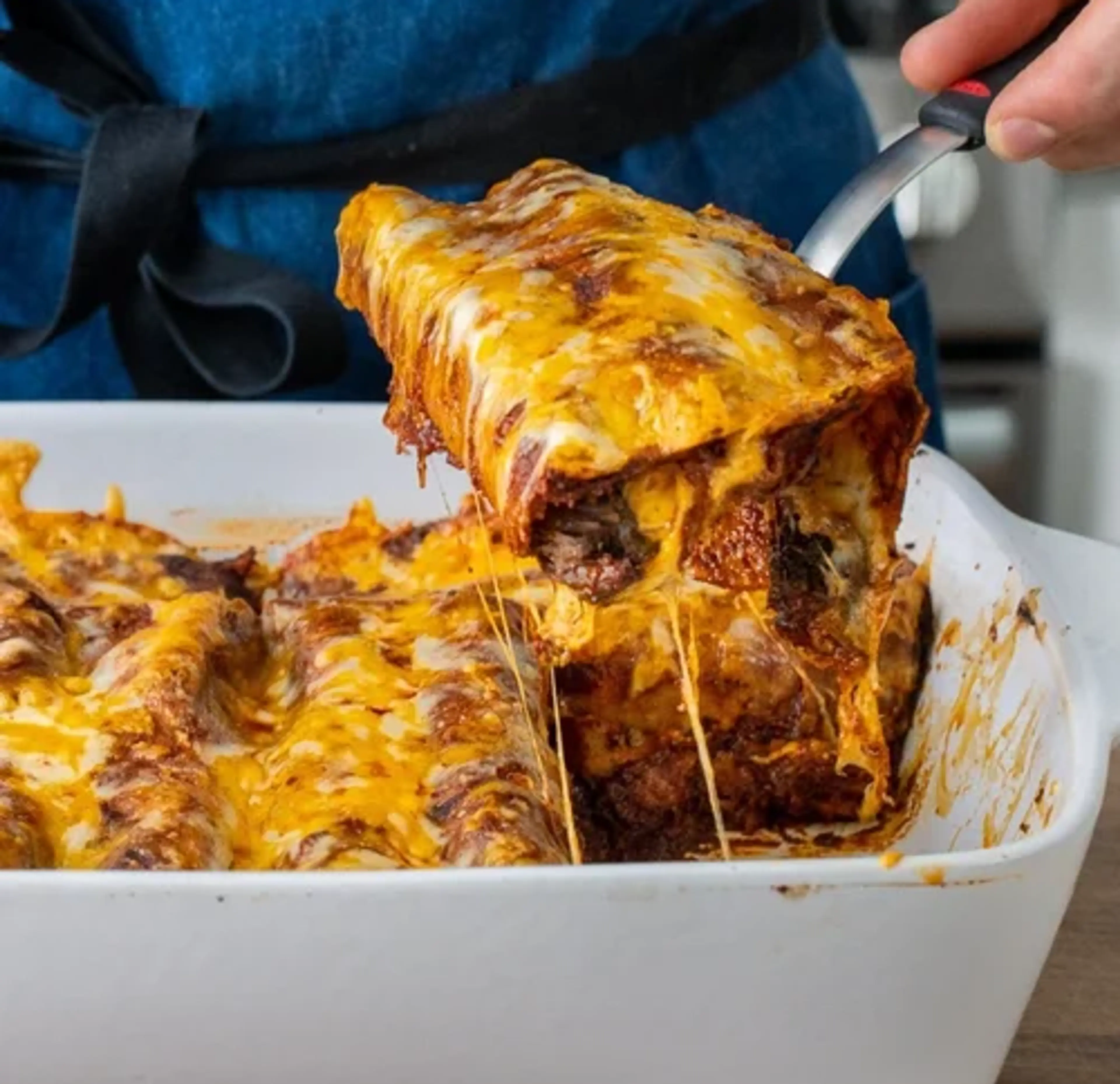 Enchilada, Shredded Beef
