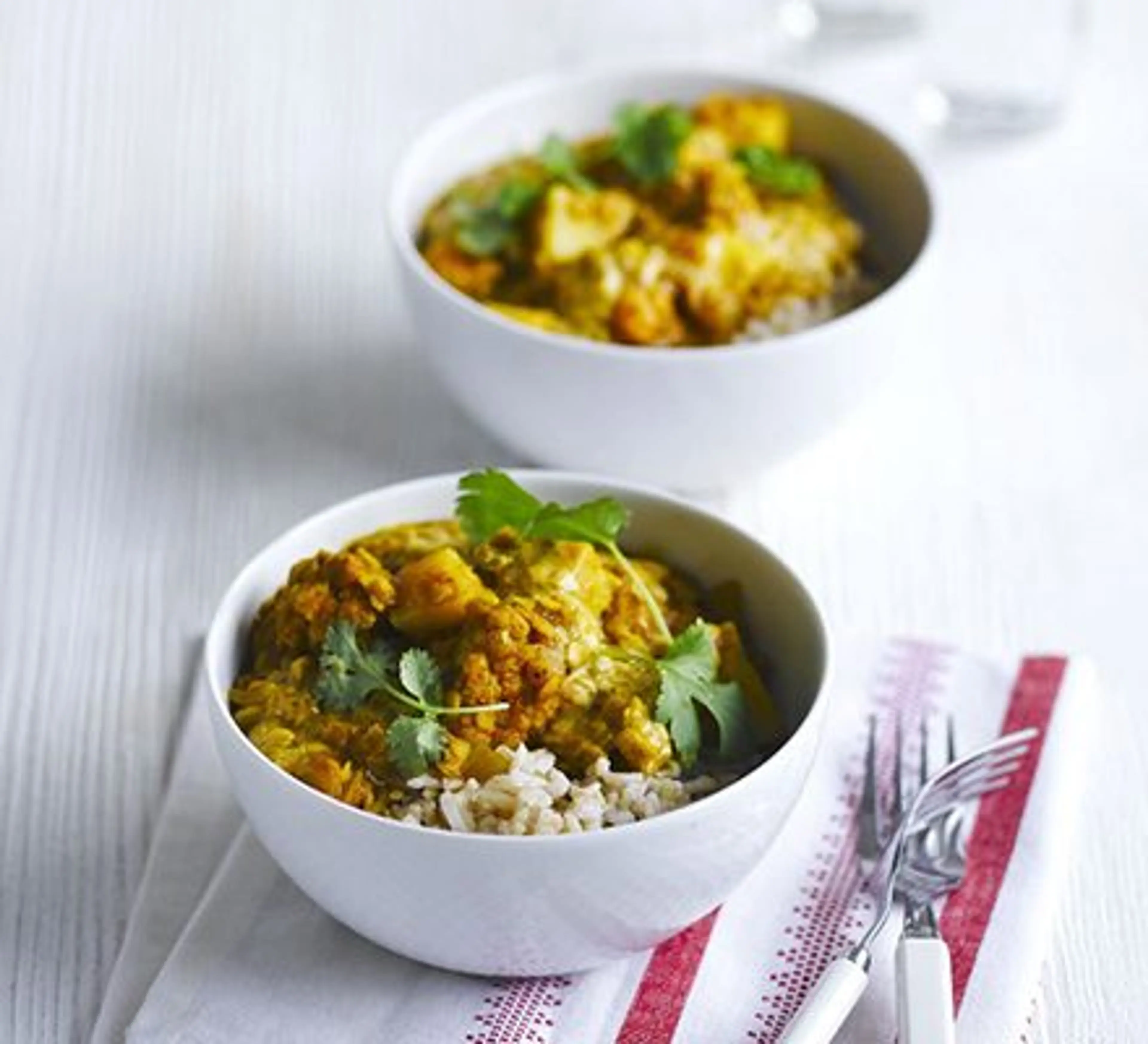 Lentil & cauliflower curry