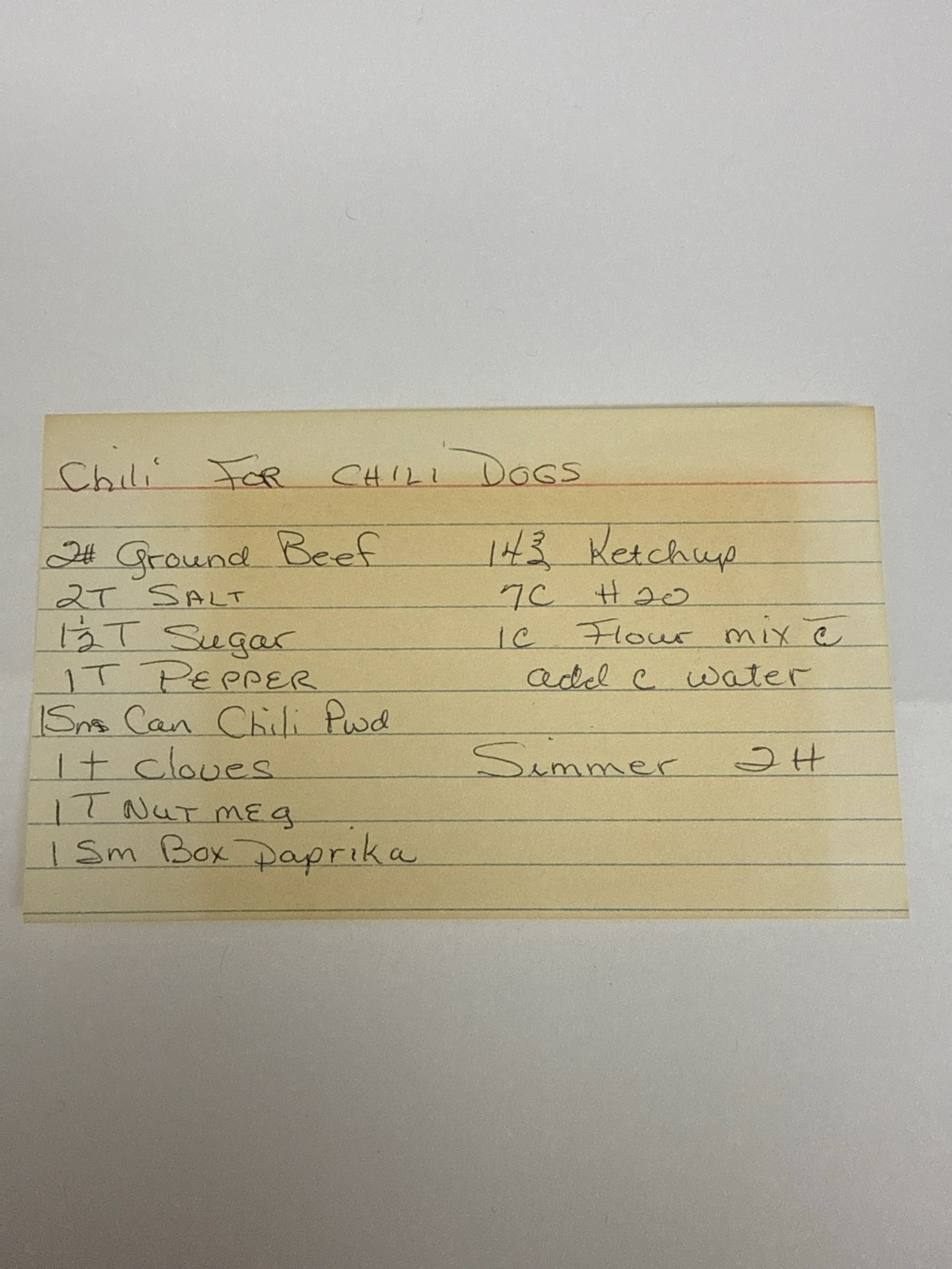 Chili for Chili Dogs
