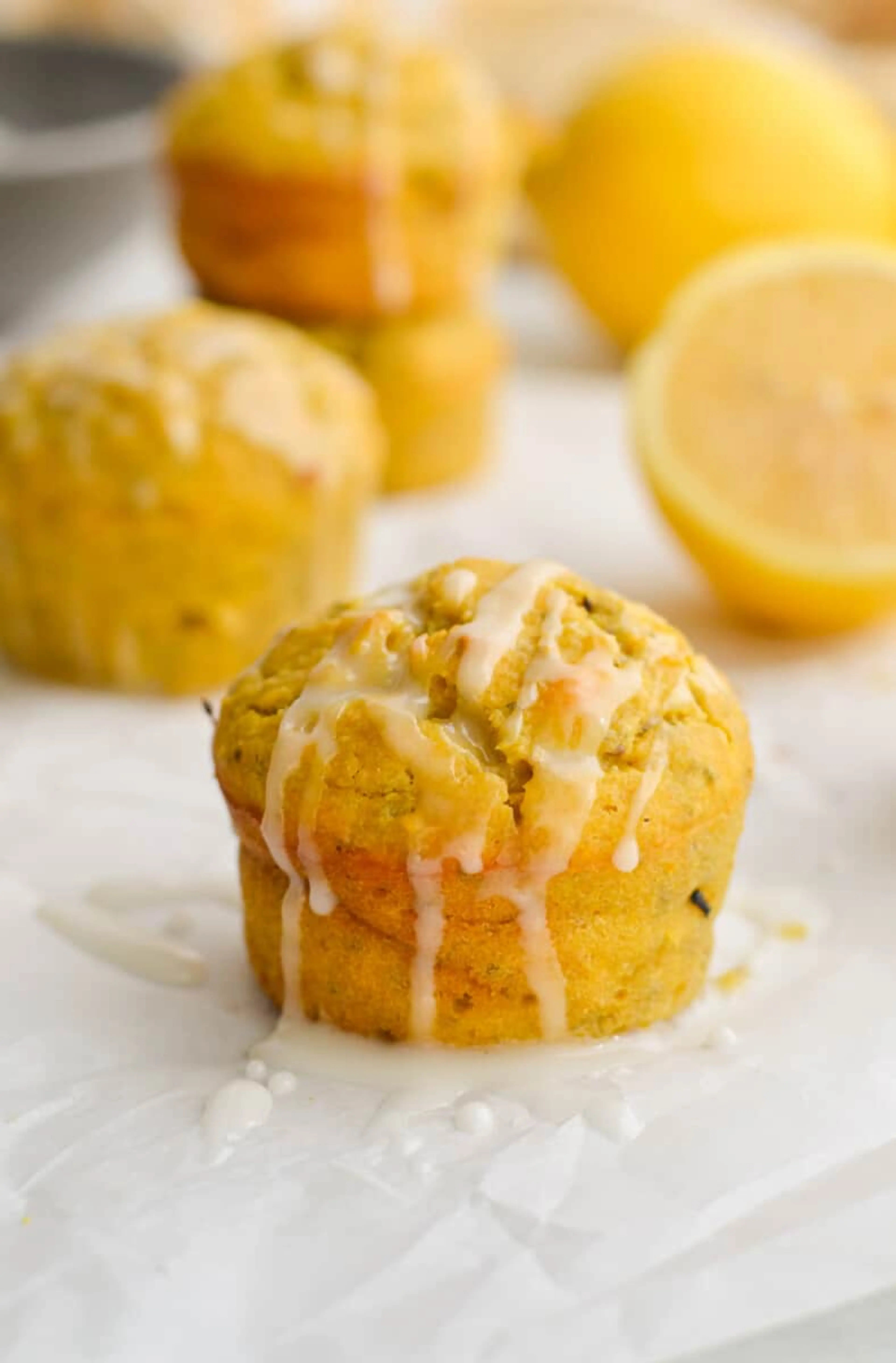 Healthy Lemon Drizzle Muffins