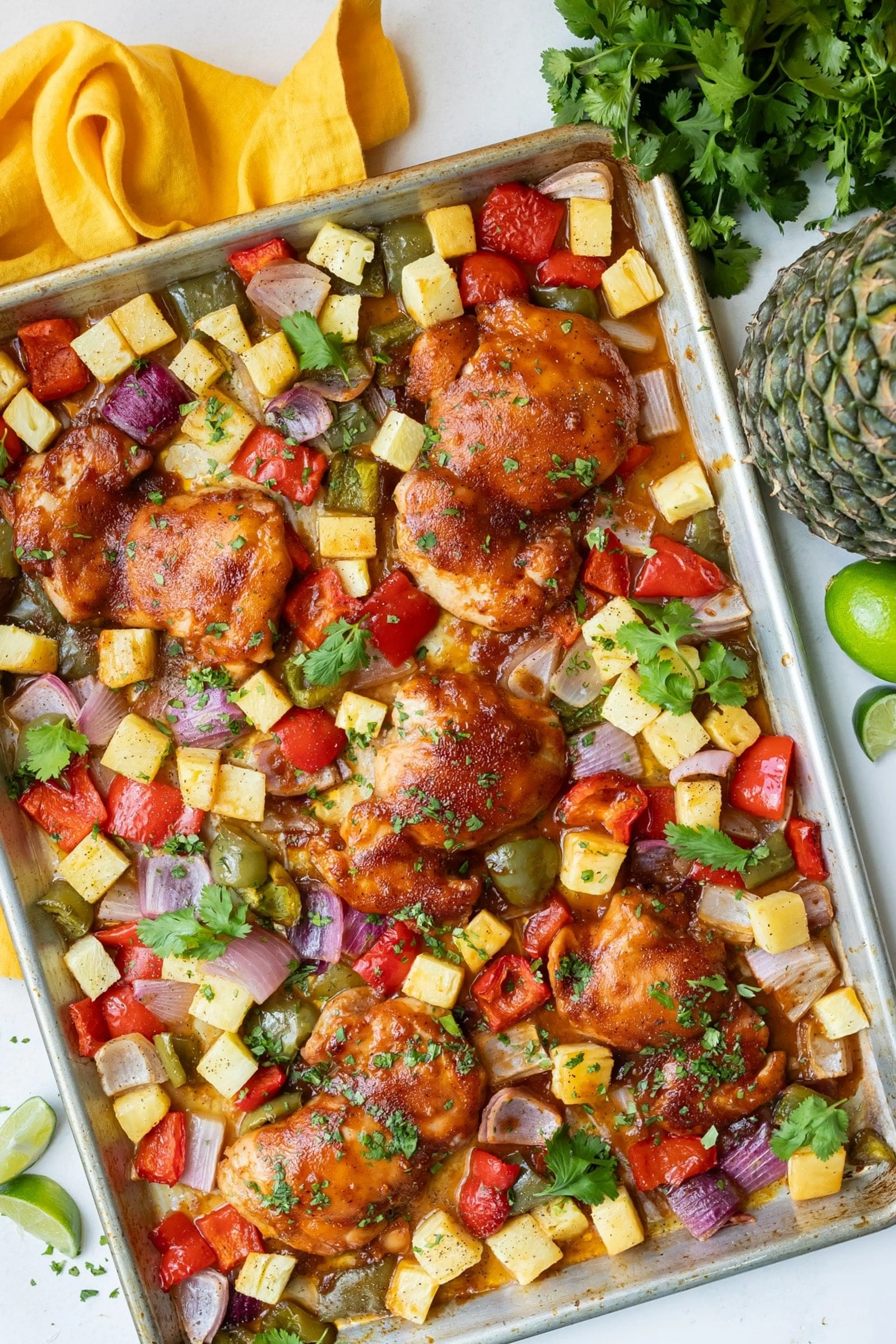 Sheet Pan Hawaiian Chicken Recipe