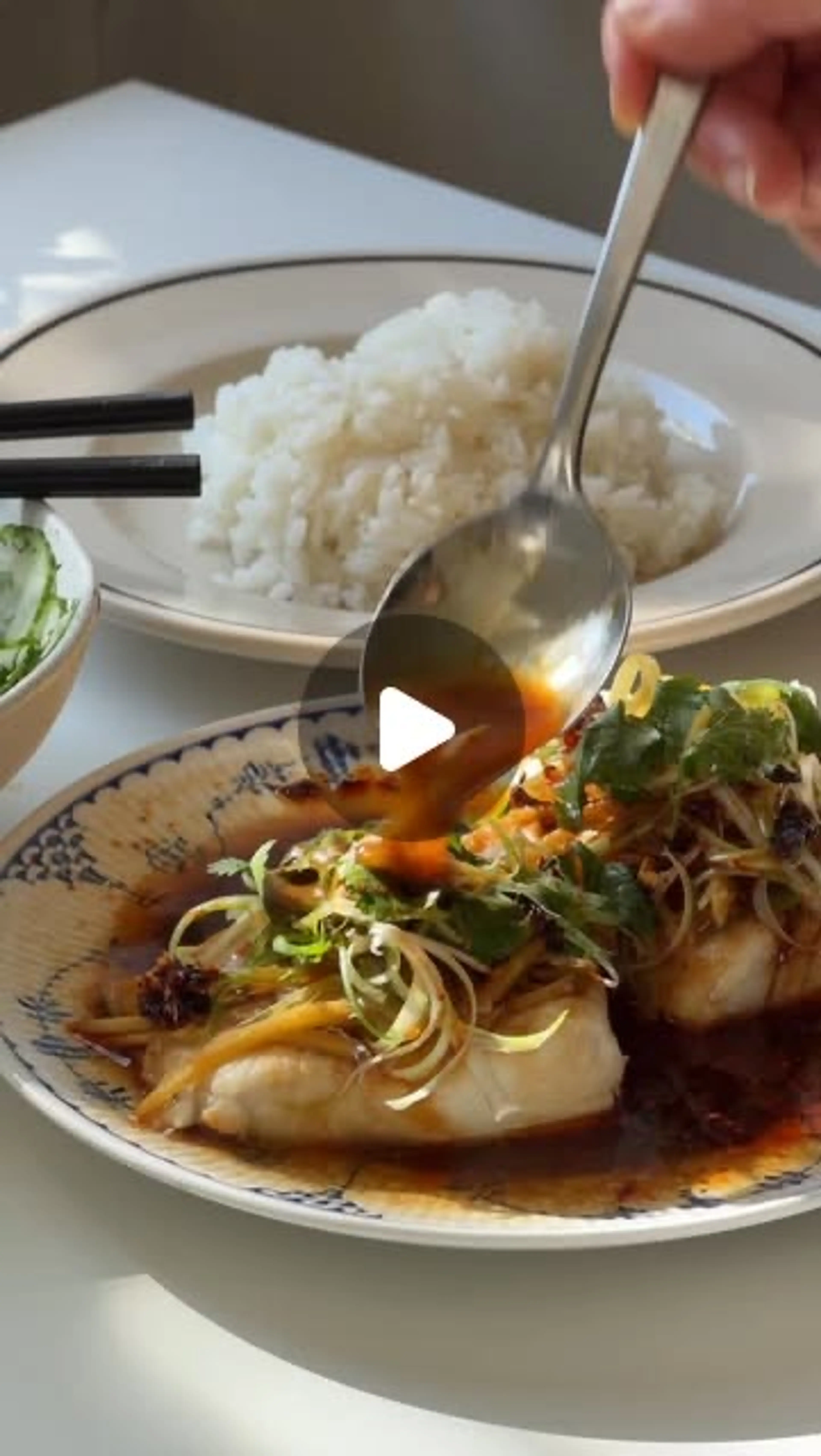 Soy Ginger Steamed Cod
