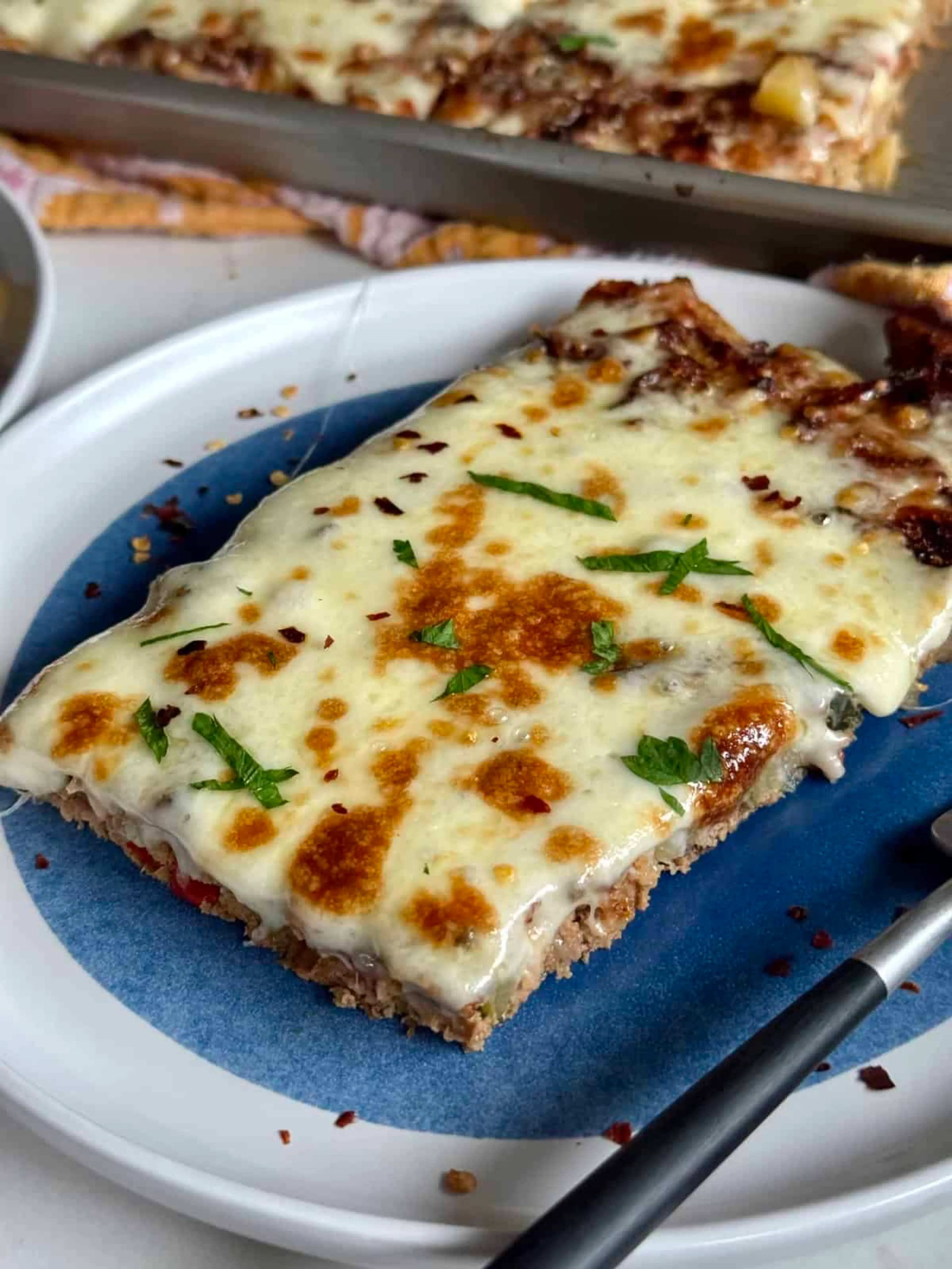 Meat + Veggie Crust Pizza