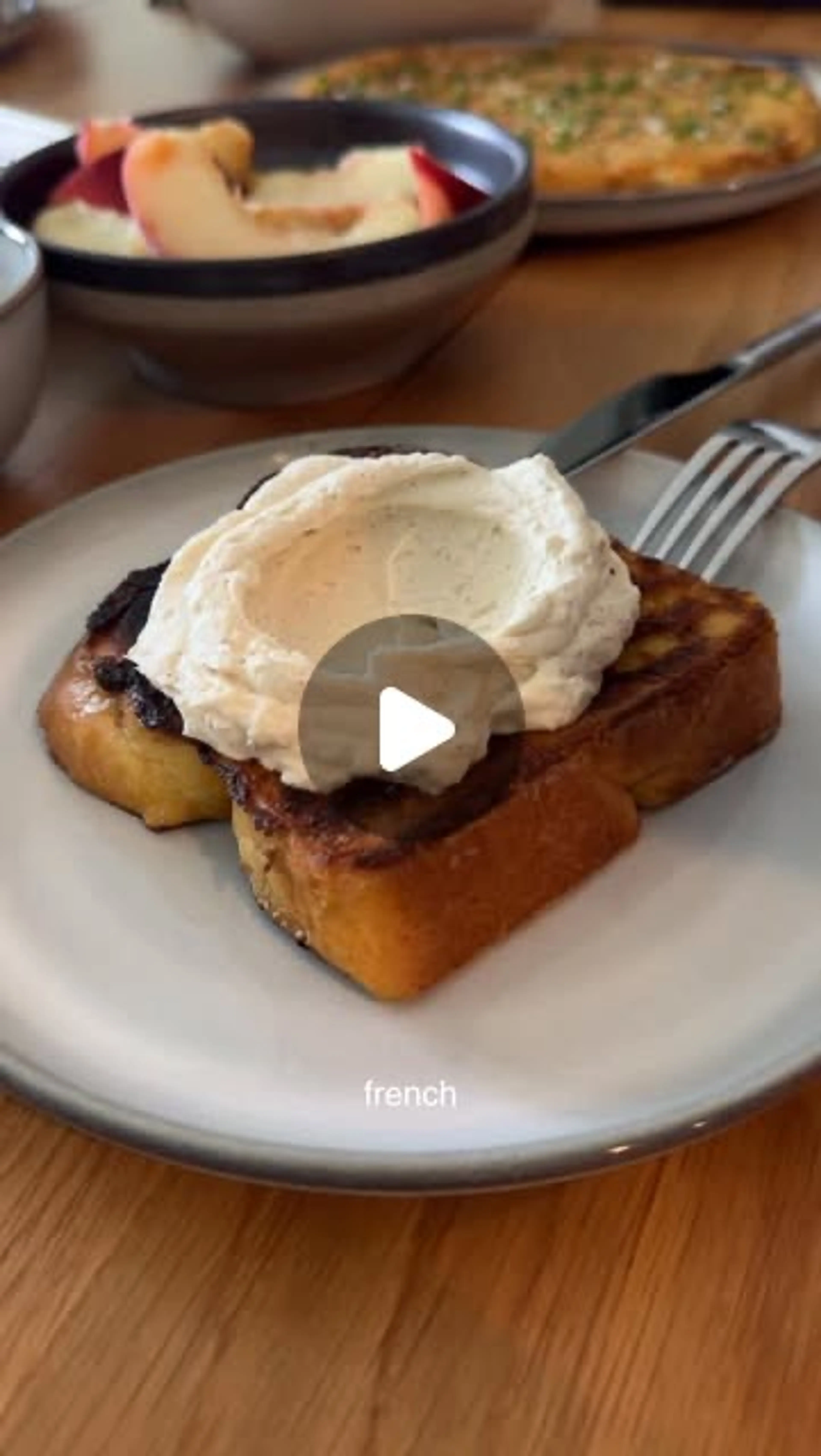 French Toast With Mascarpone Creame