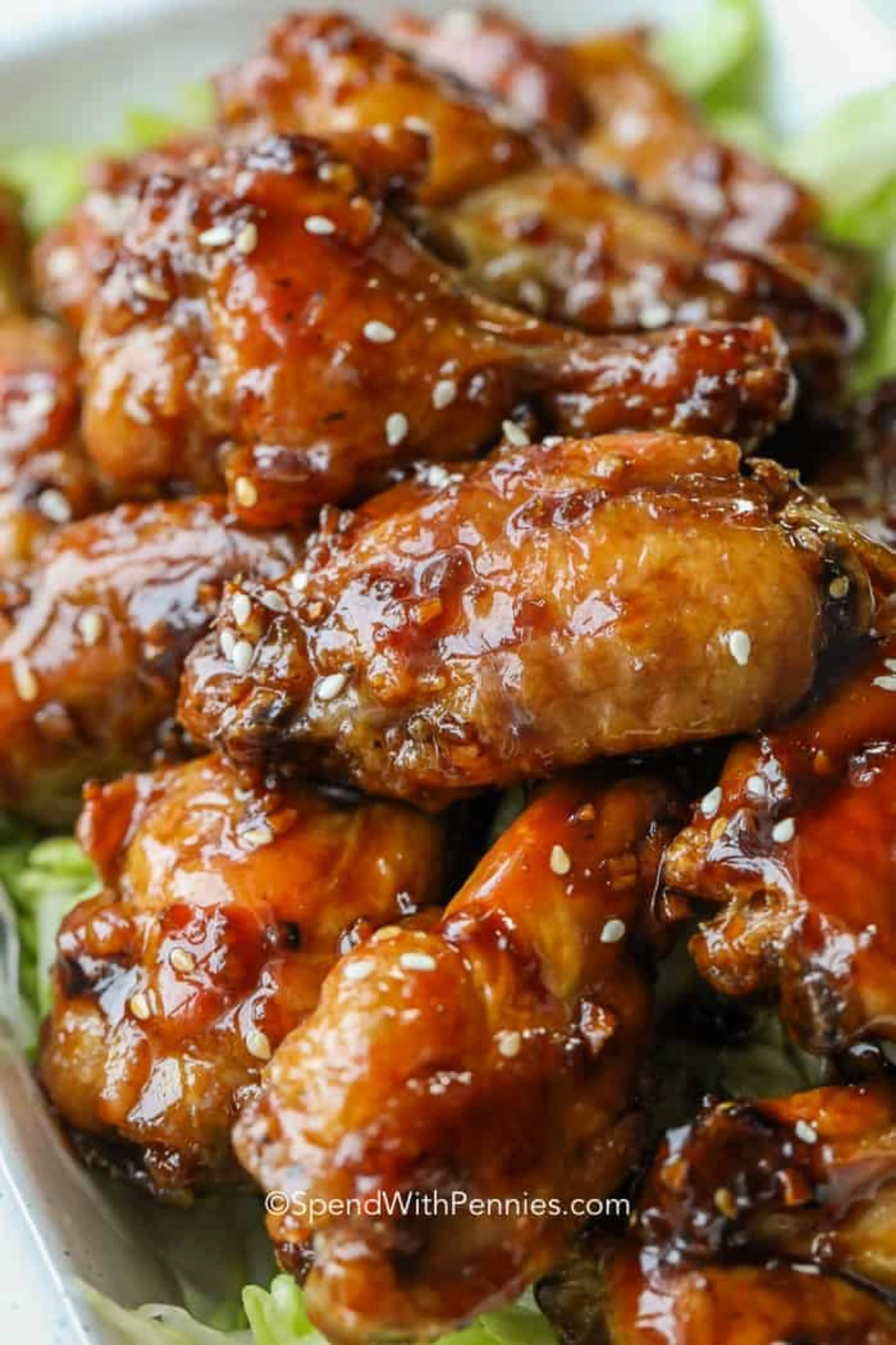 Crispy Honey Garlic Chicken Wings