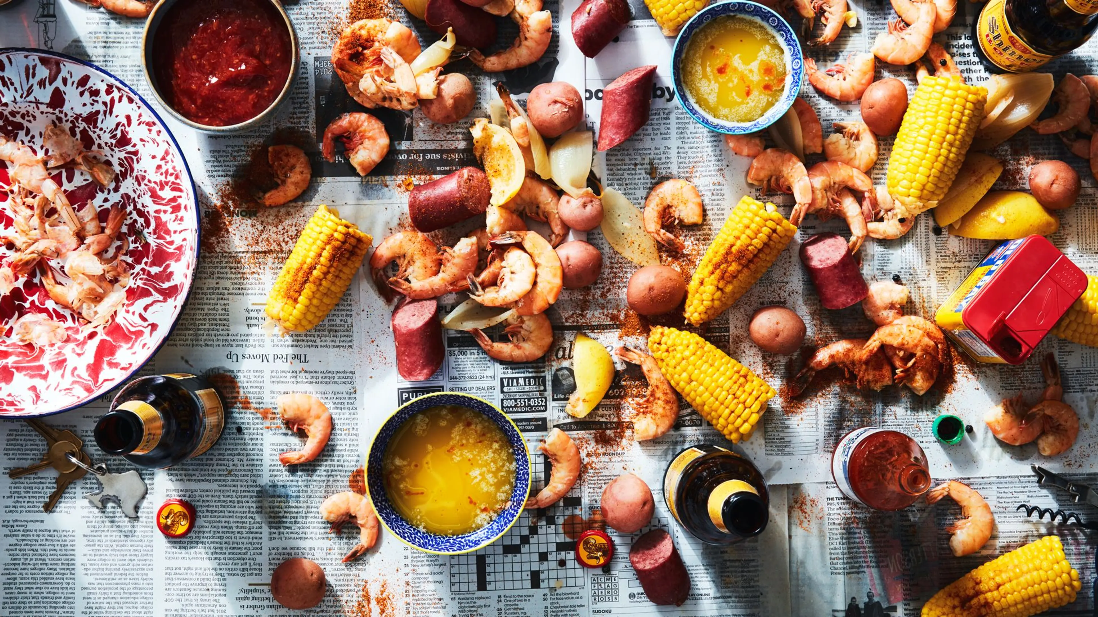 Classic Seafood Boil With Lemon-Butter