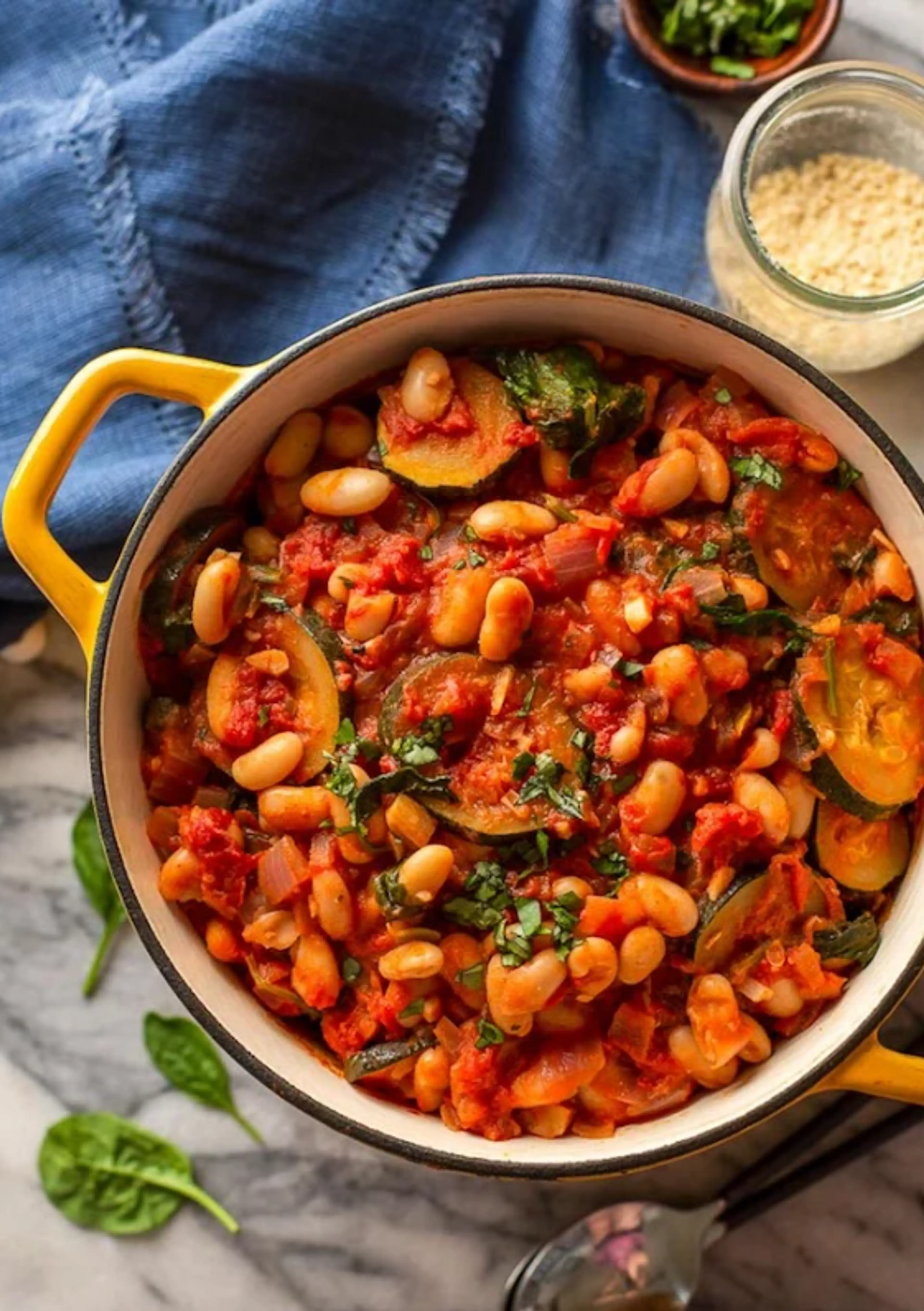 Zucchini Cannellini Tomato Stew