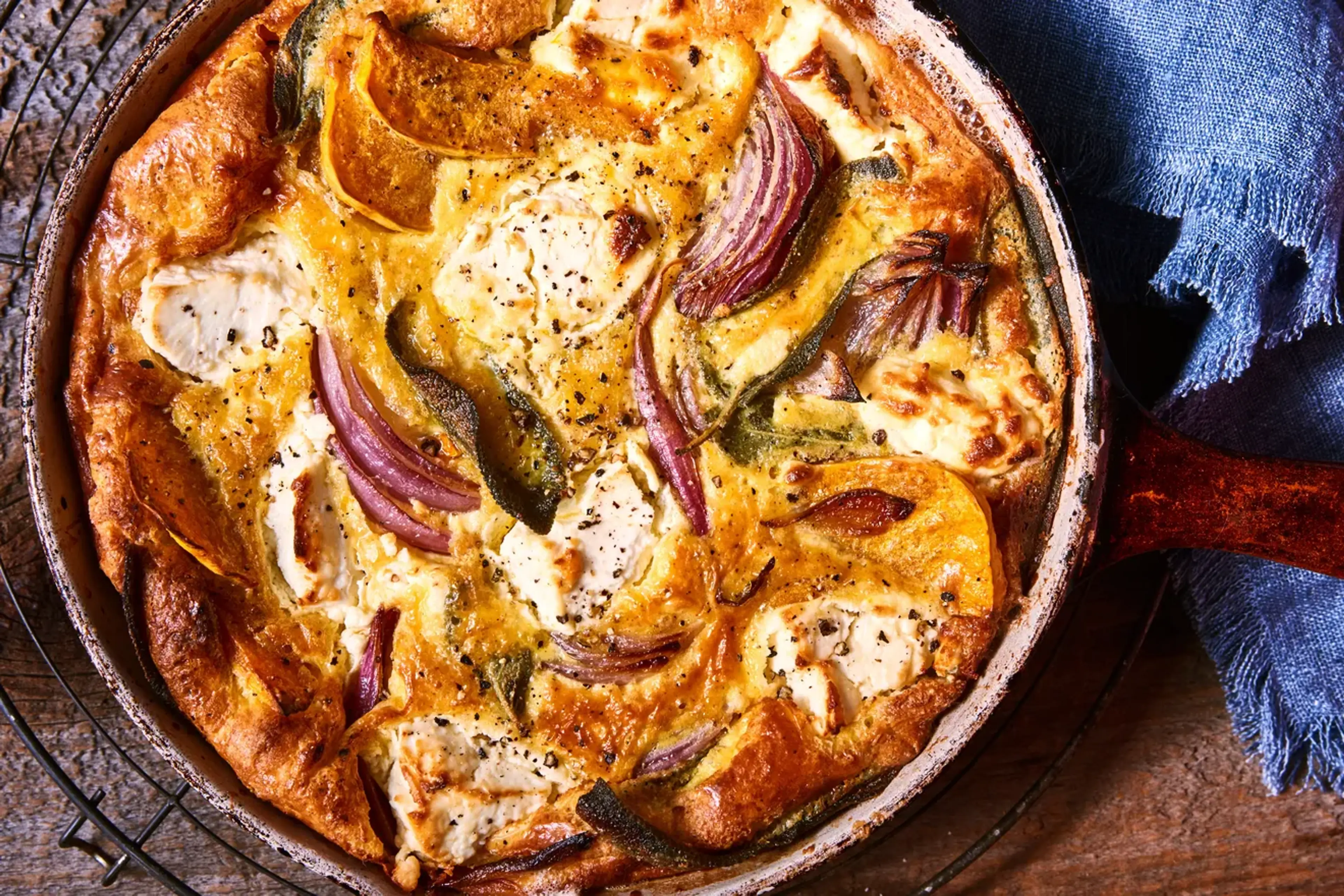 Honeynut Squash Frittata With Red Onion & Sage