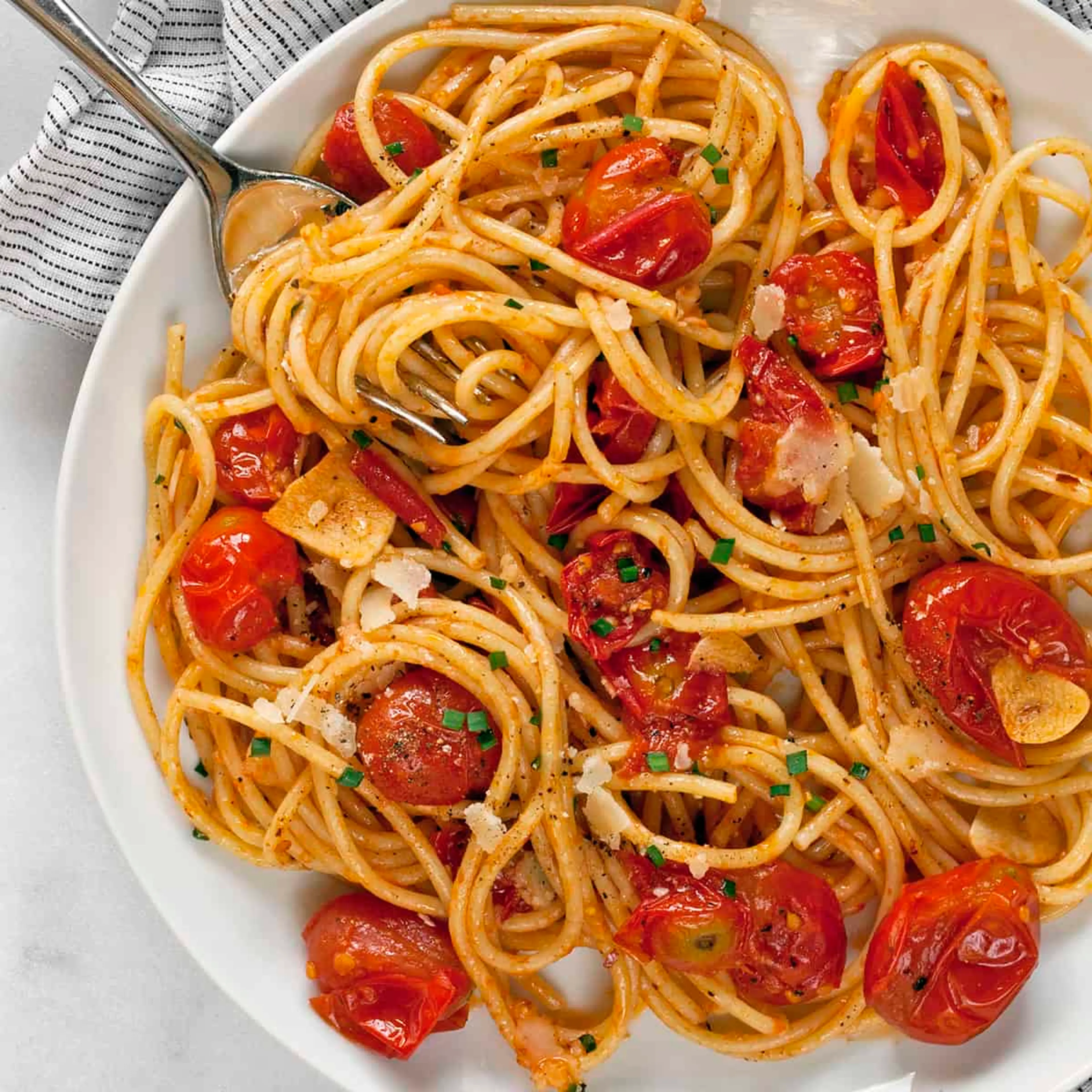Burst Tomato Pasta