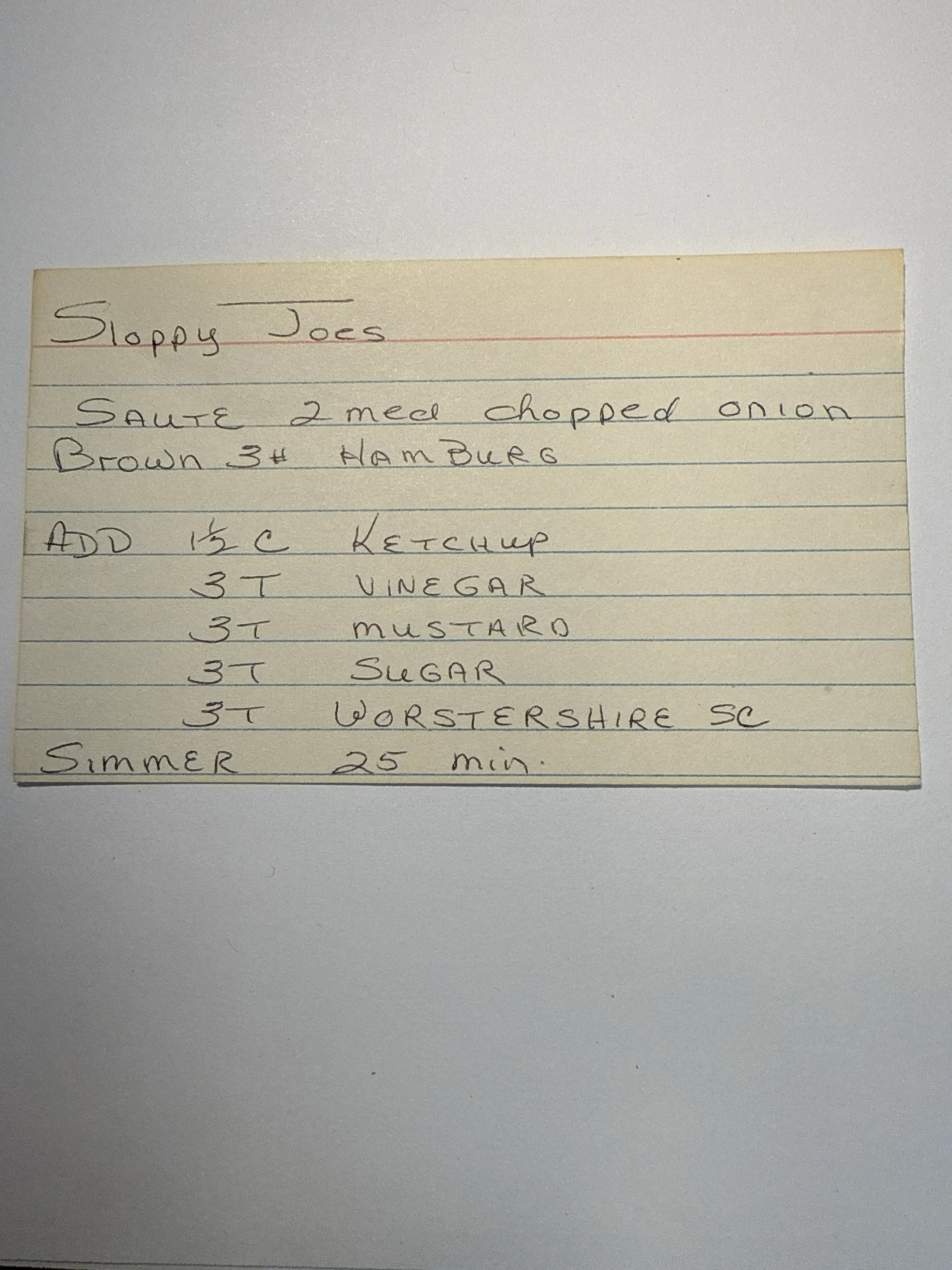Sloppy Joes