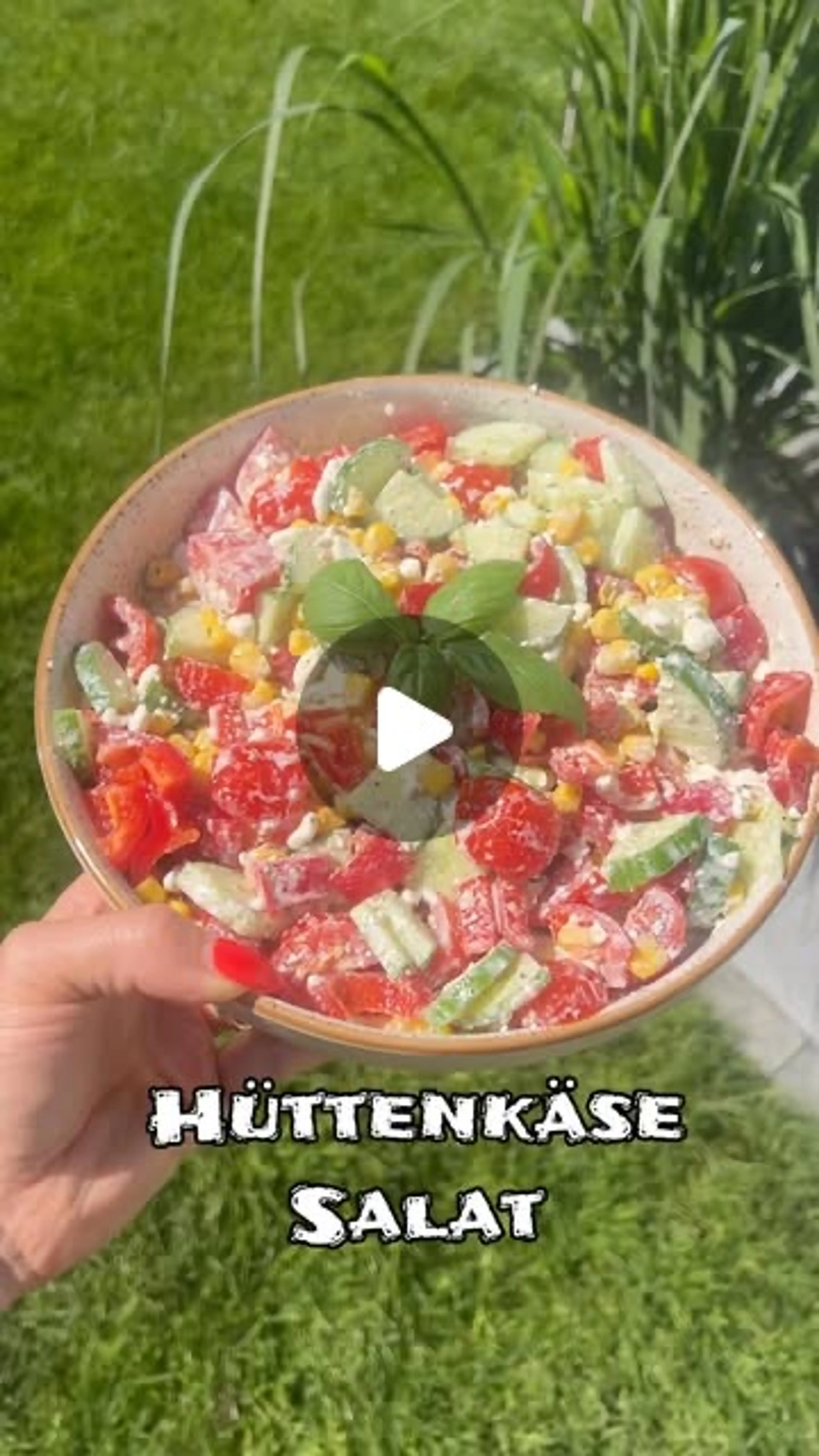 Hüttenkäse Salat
