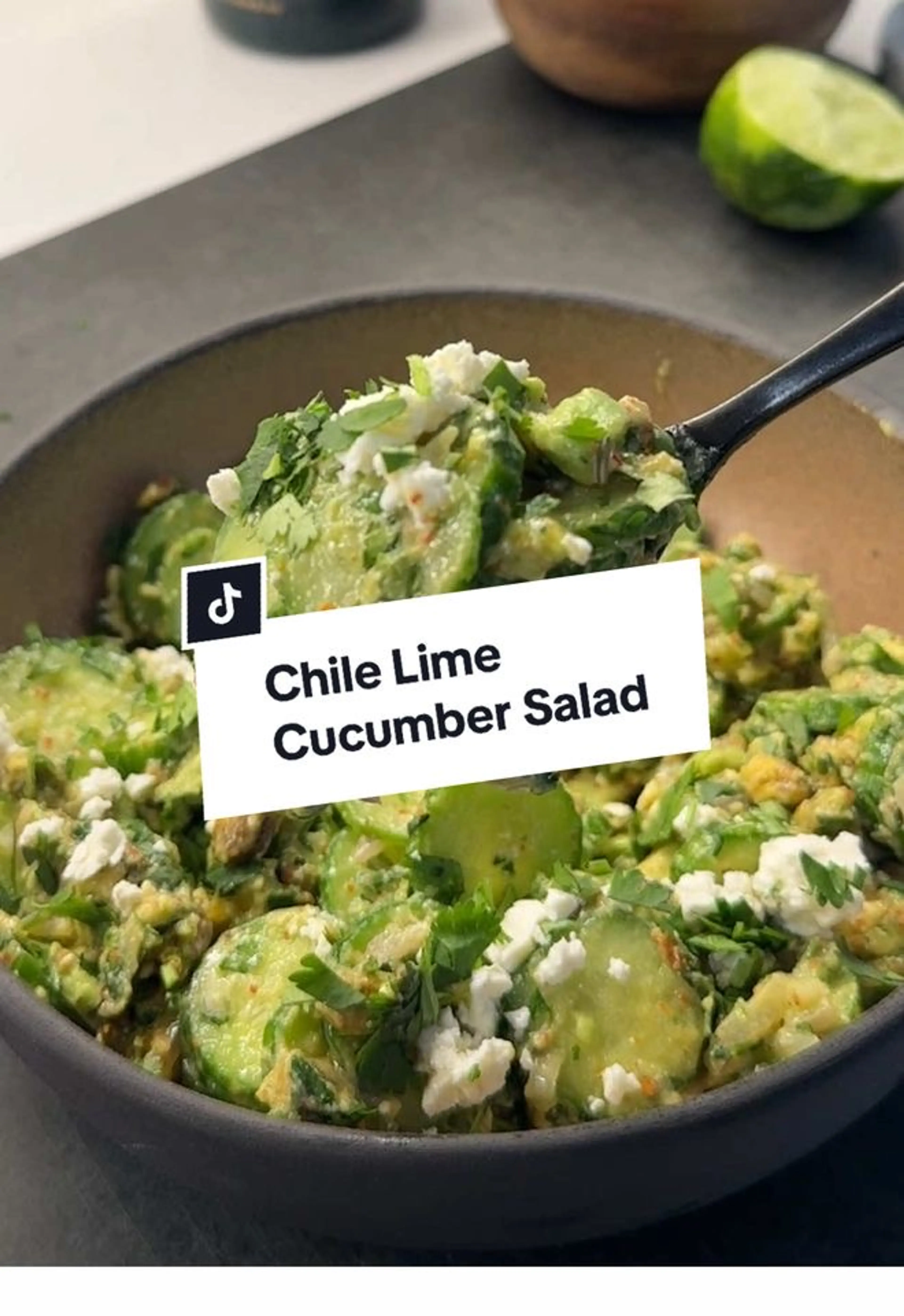 Chile Lime Cucumber Avocado Salad