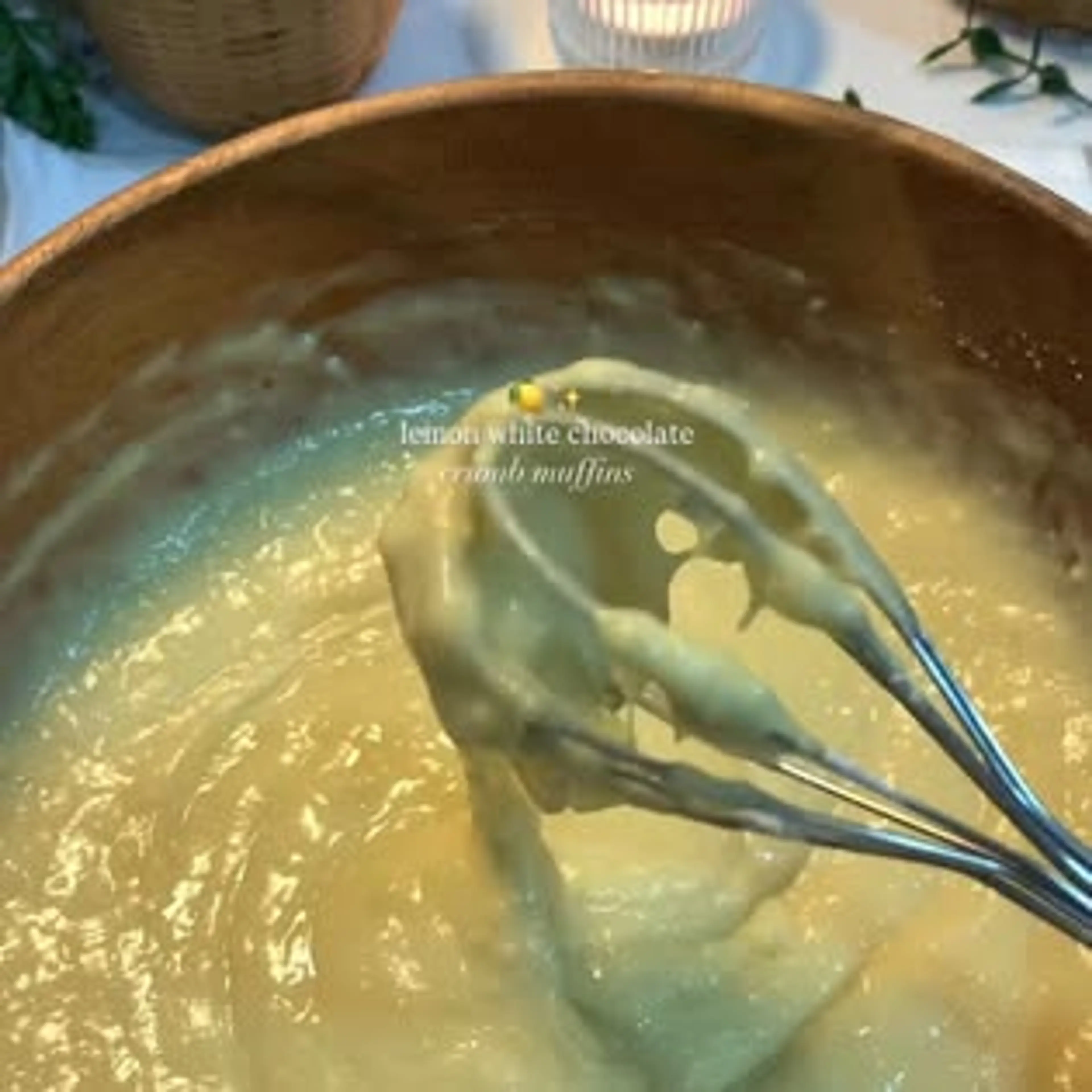 Lemon White Chocolate Muffins