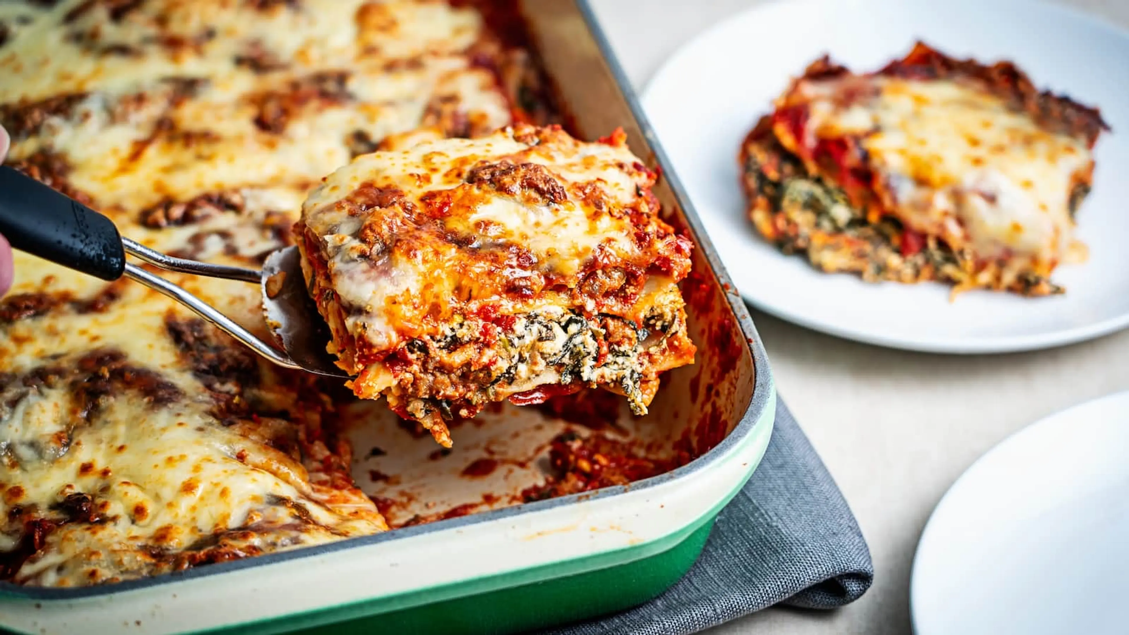 Sausage, Spinach and Goat Cheese Lasagna