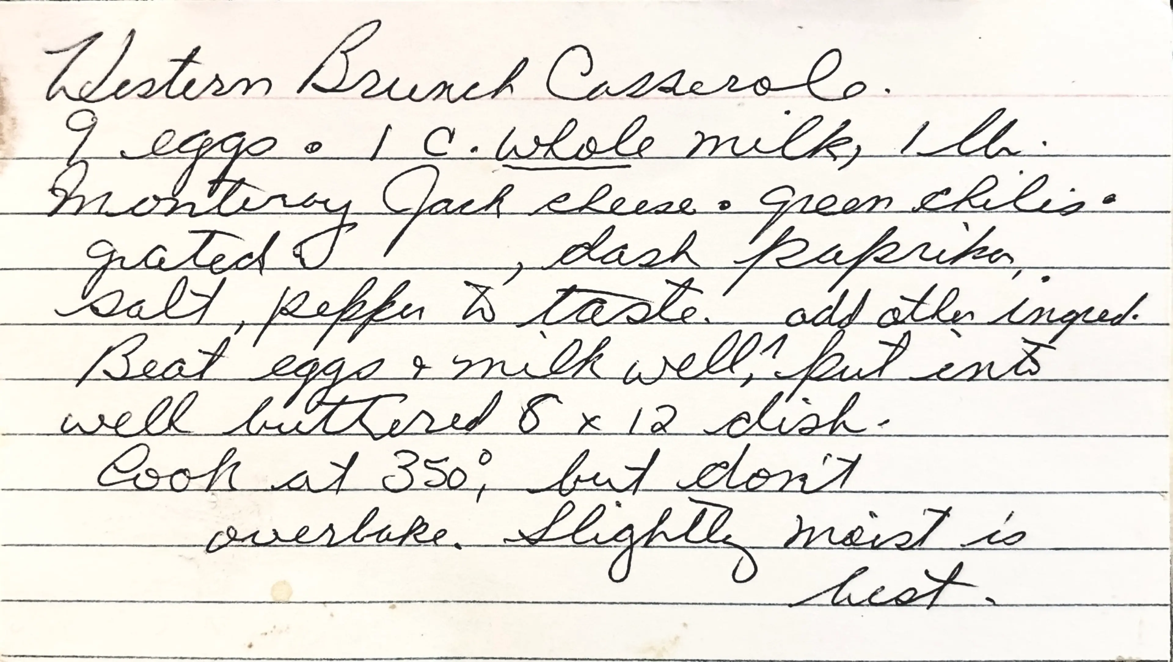 Western Brench Casserole