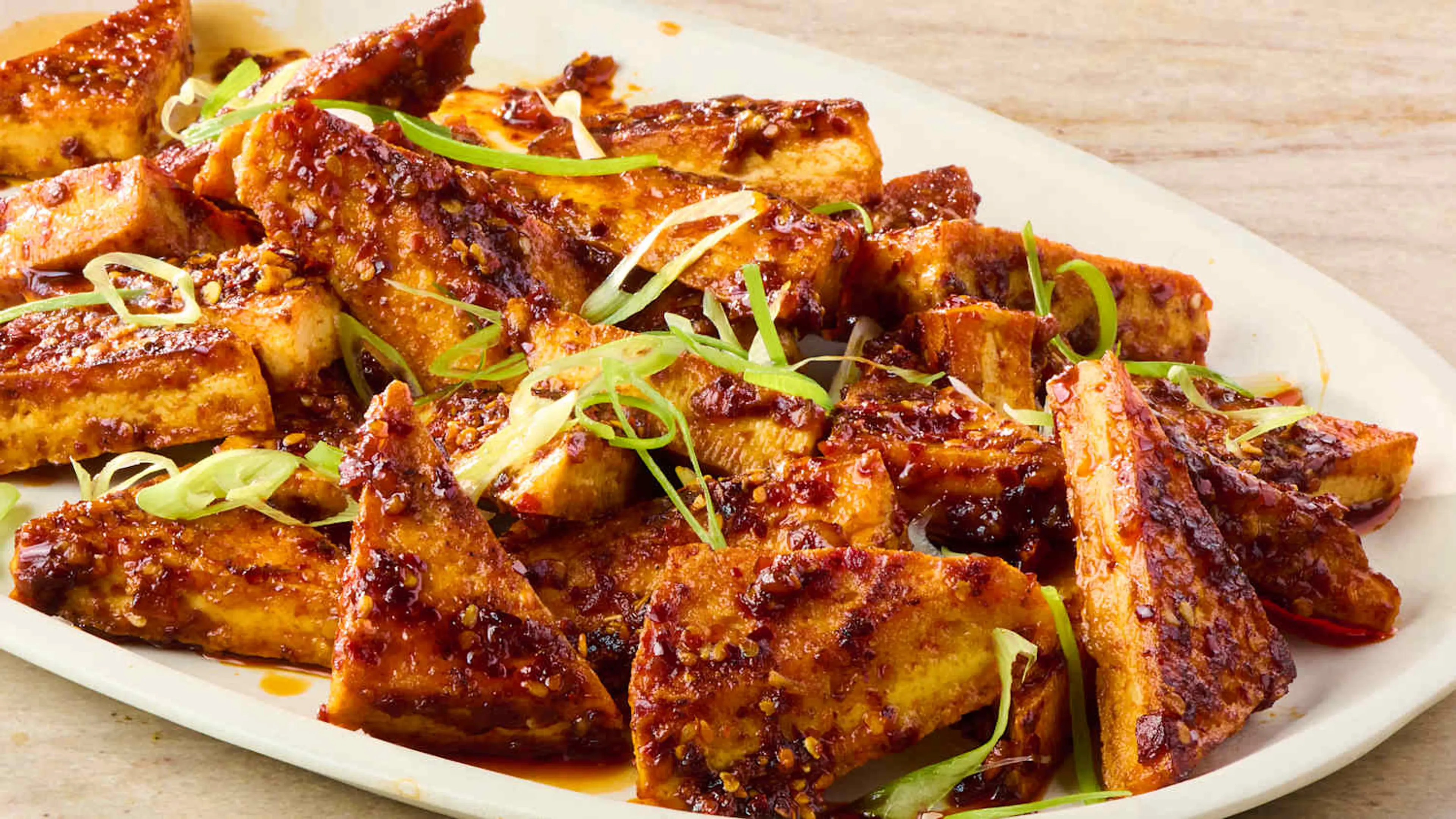 Chili Crisp Crispy Tofu