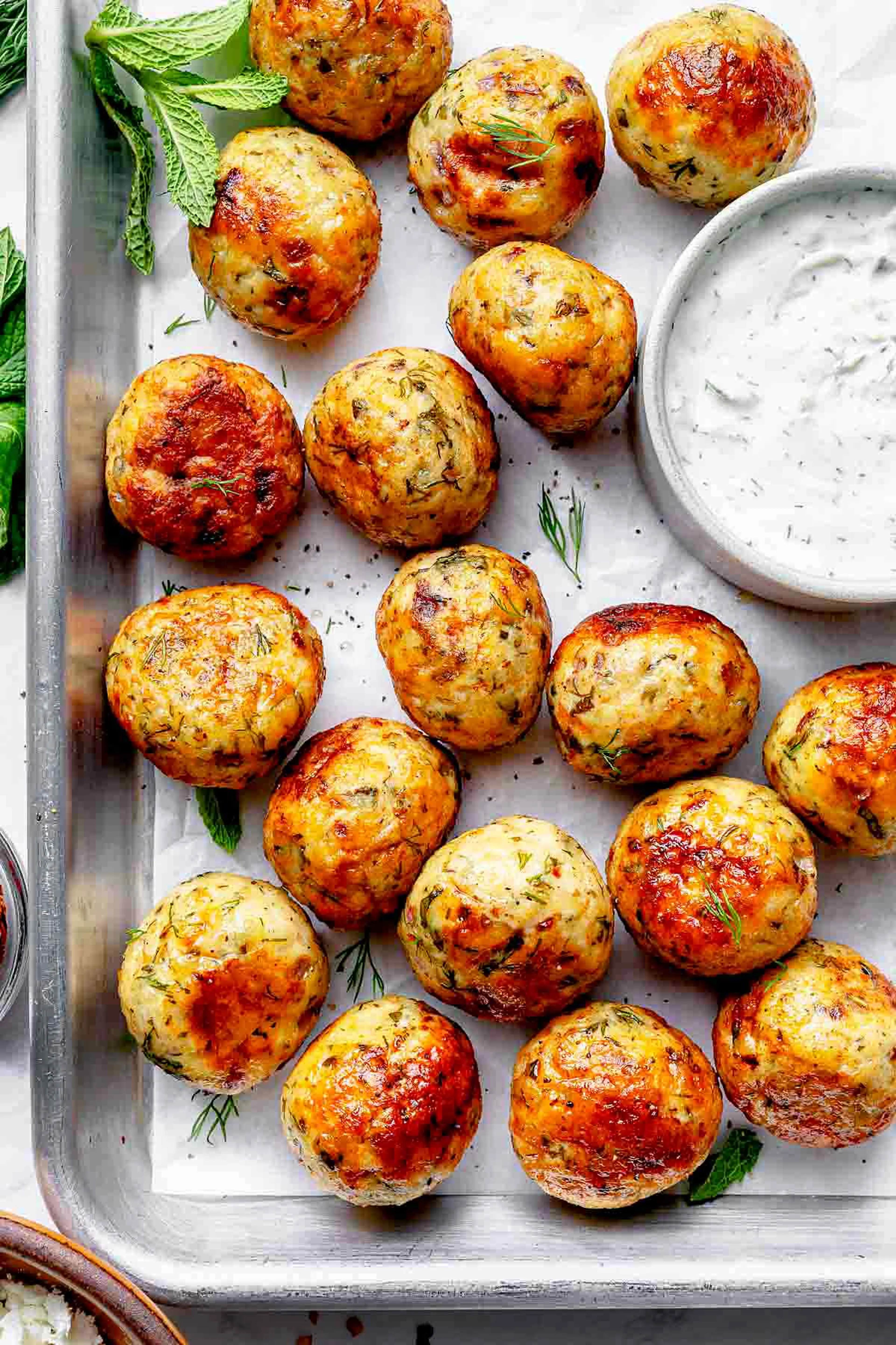 Mediterranean Chicken Meatballs