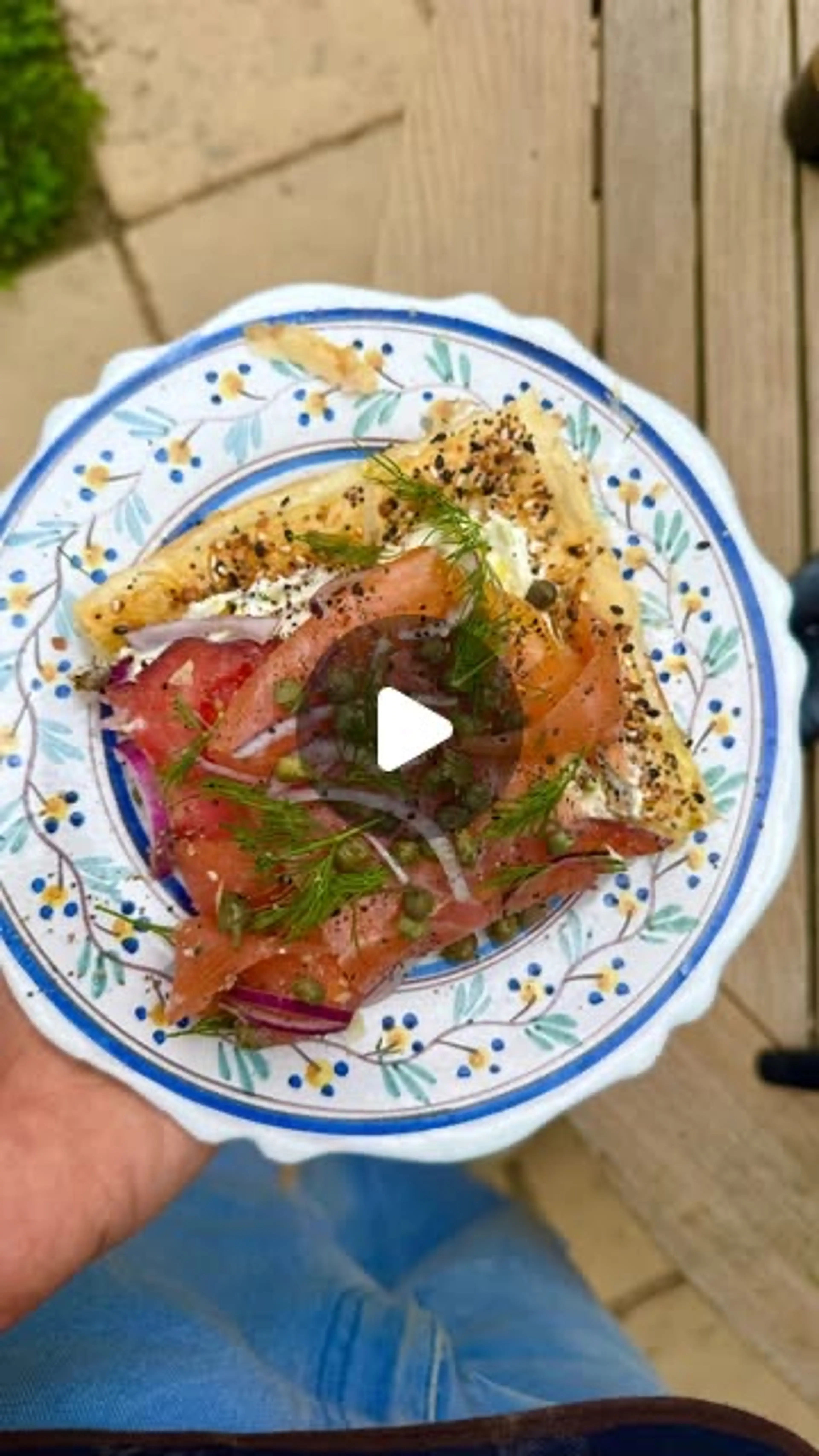 Everything Salmon Bagel Tart! the First in My Series of 5 Si