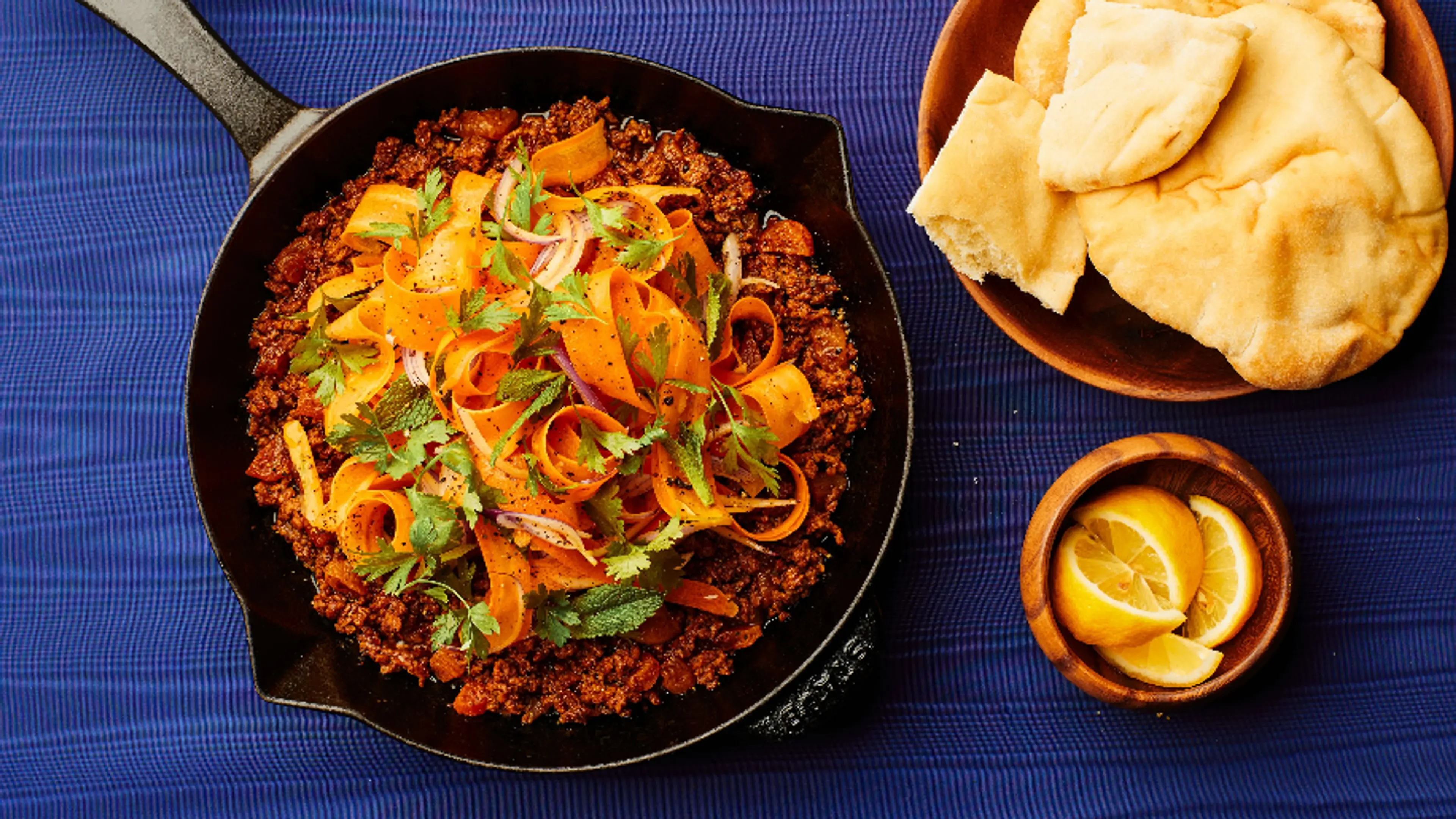 Spiced Lamb and Shaved Carrots