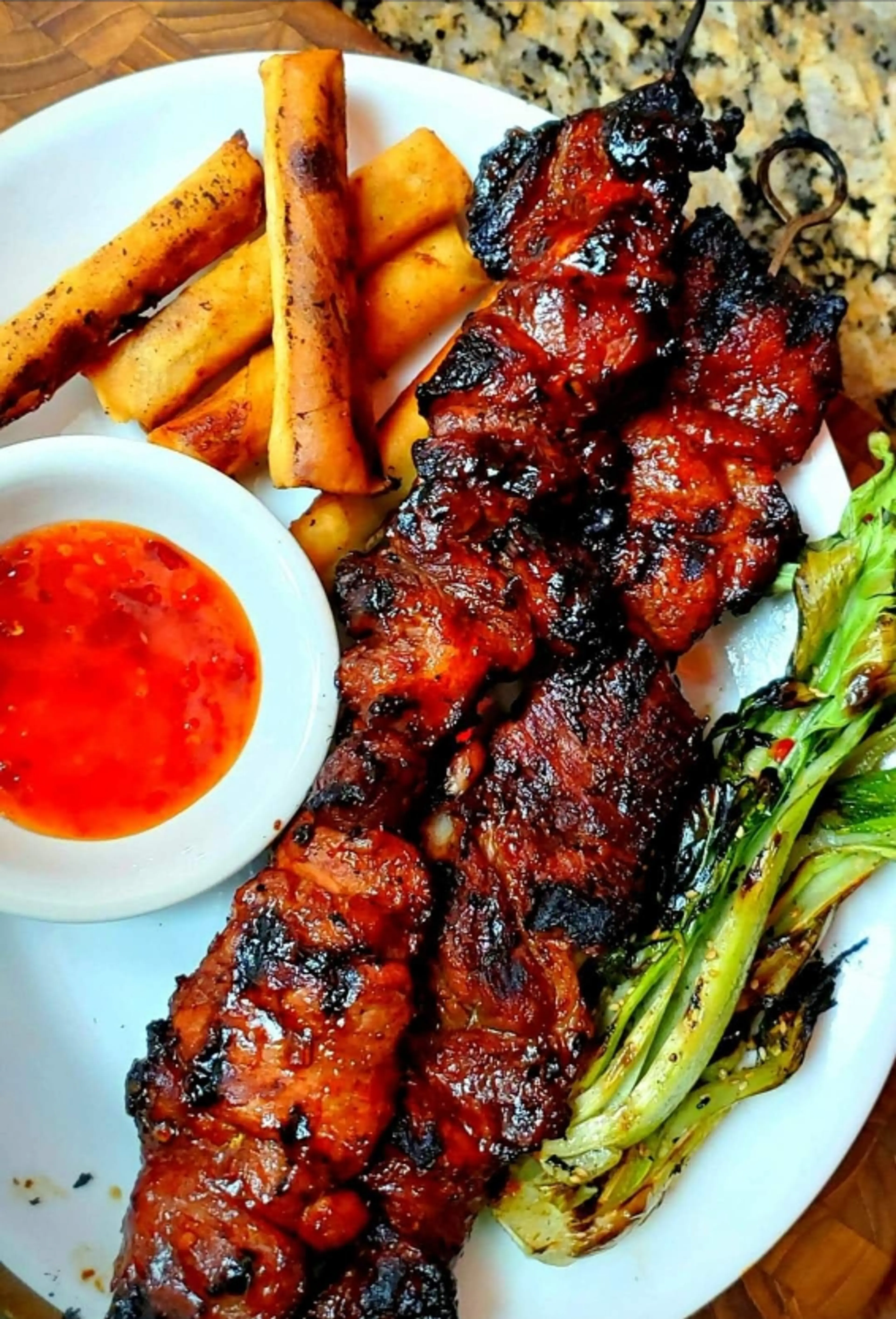 Filipino BBQ Pork In A Stick