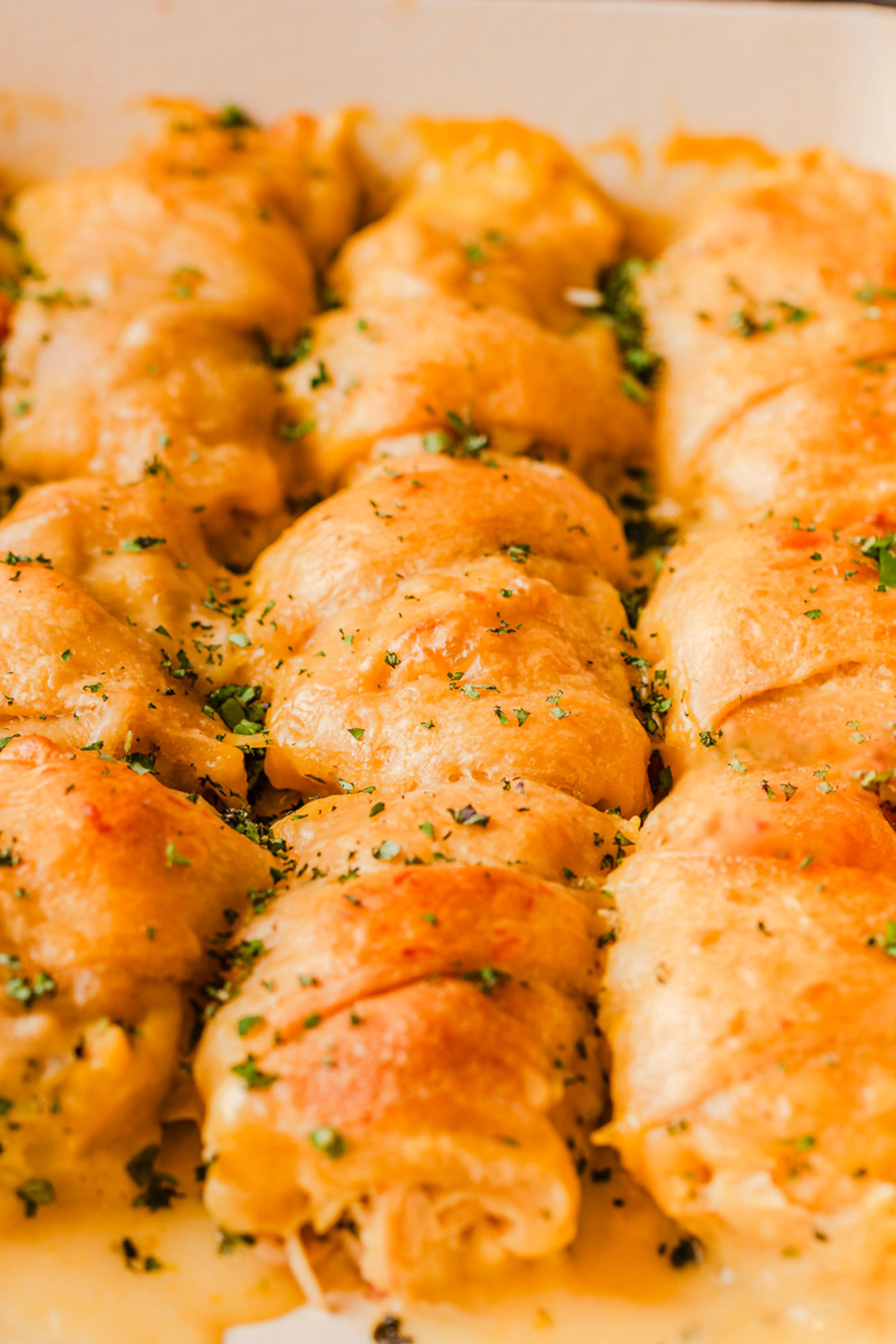 Cheesy Chicken Crescent Roll Bake