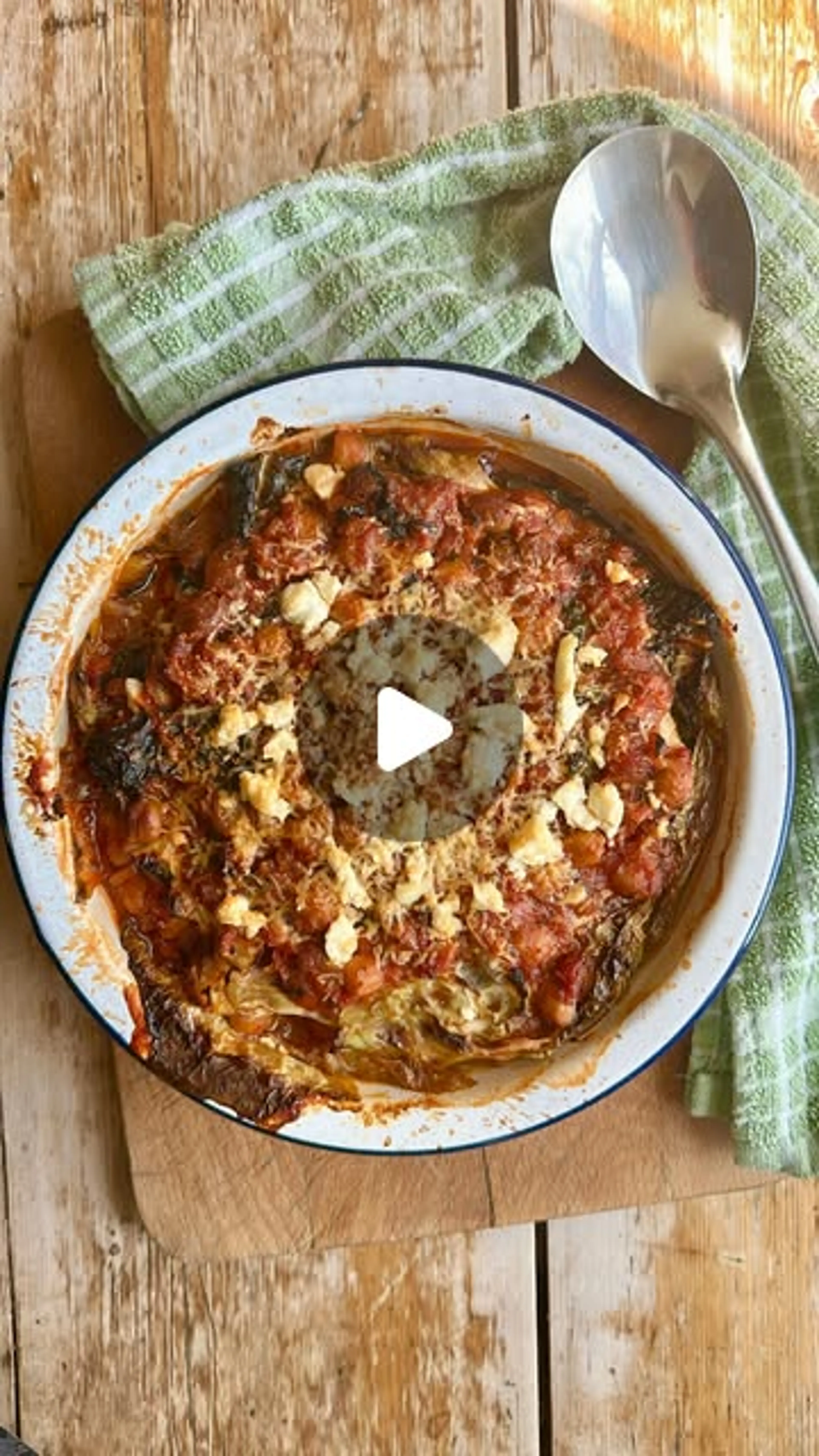 Cabbage & Chickpea Lasagna
