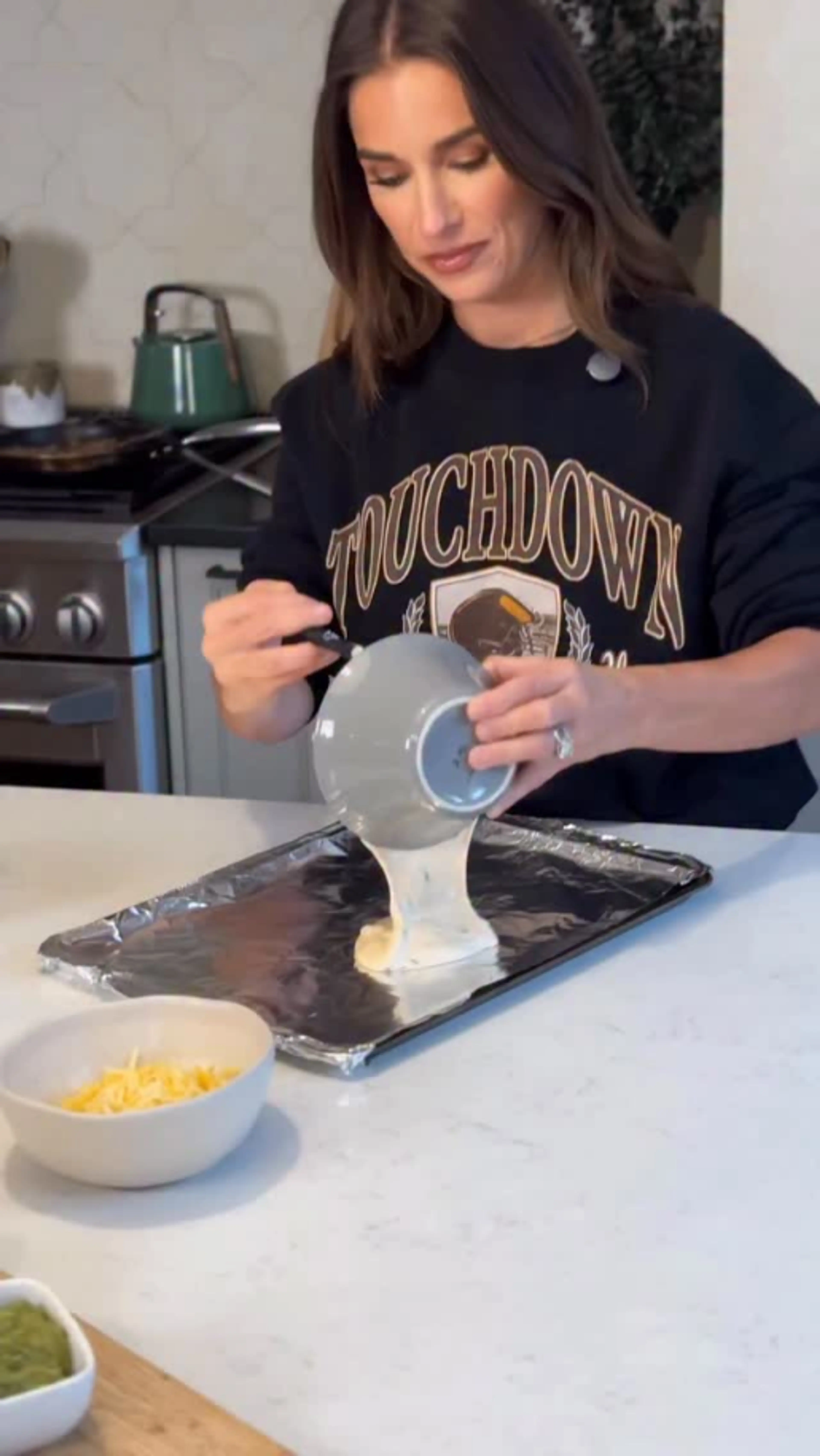 Had to Try the Viral Sheet Pour Nachos and It Did Not Disapp