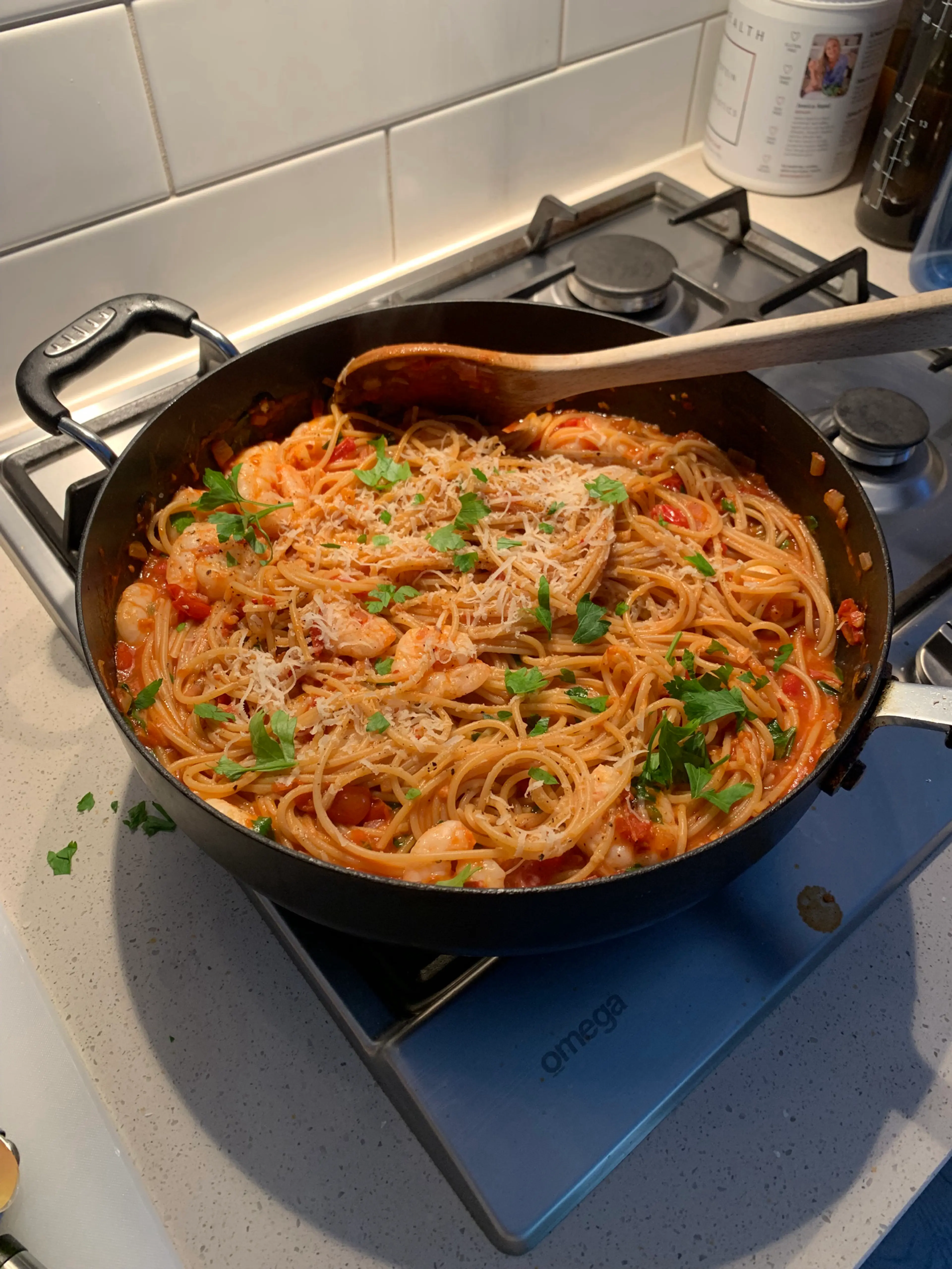 Spicy Prawn Pasta