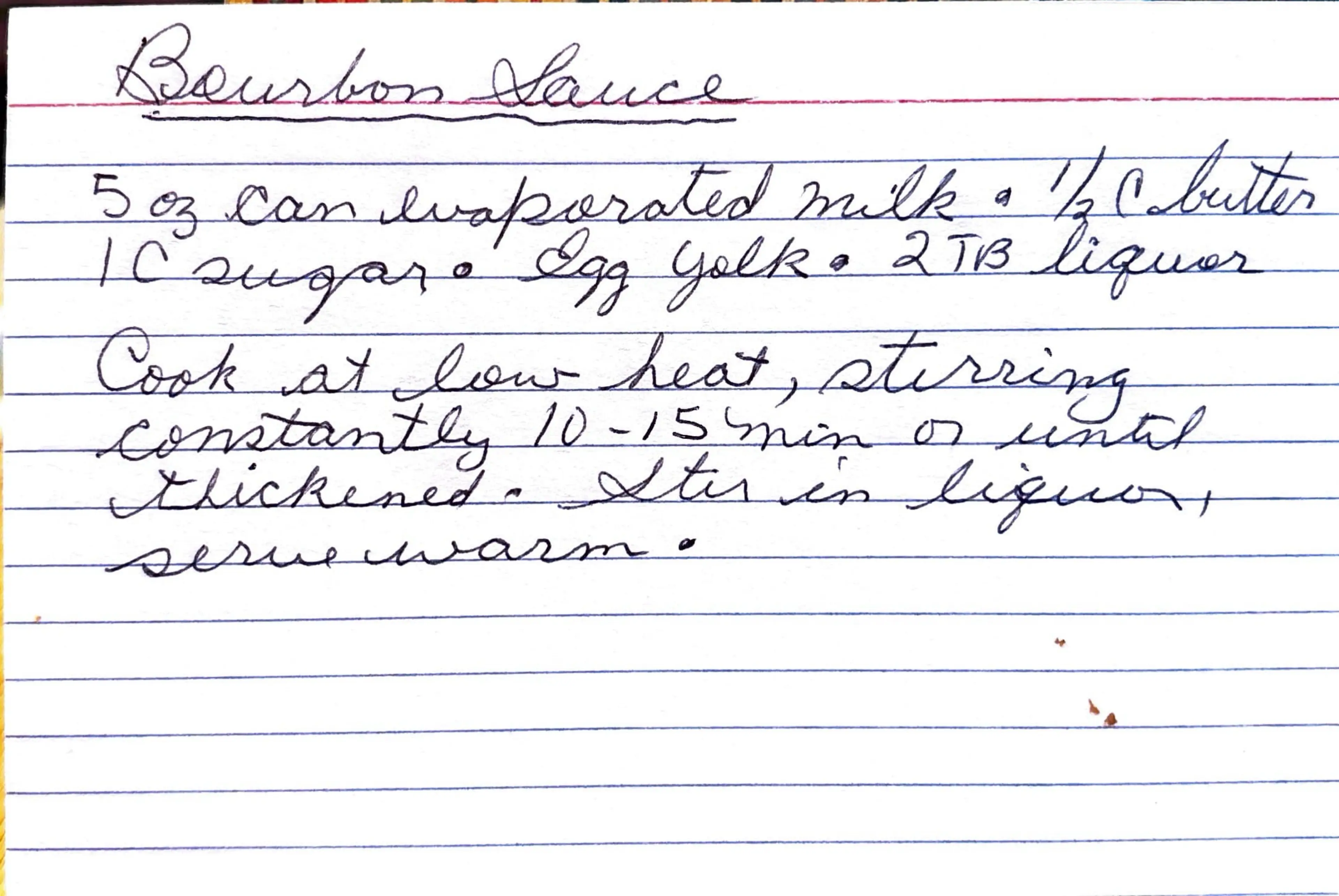 Bourbon Sauce