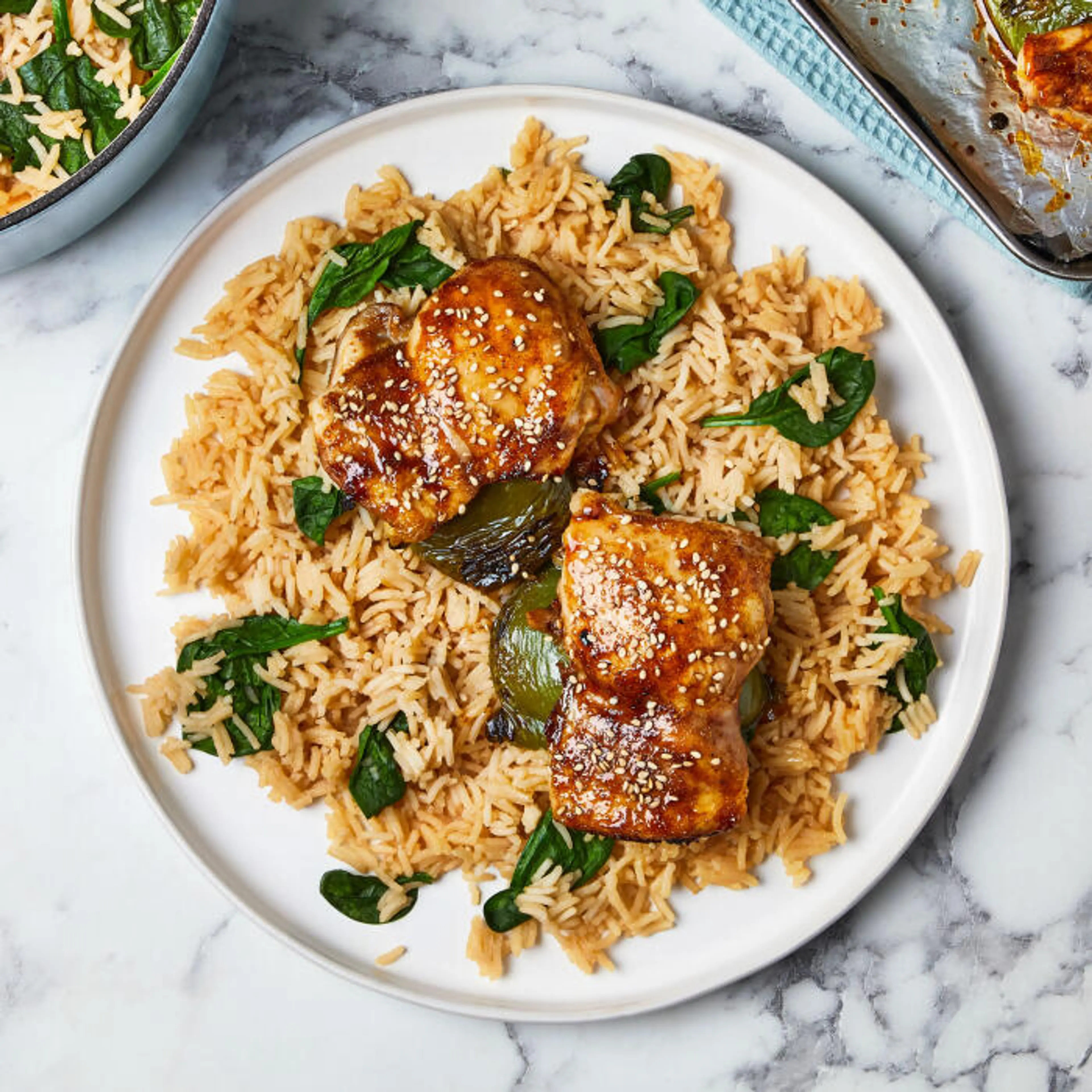 Sesame Chicken With Hoisin Ruce