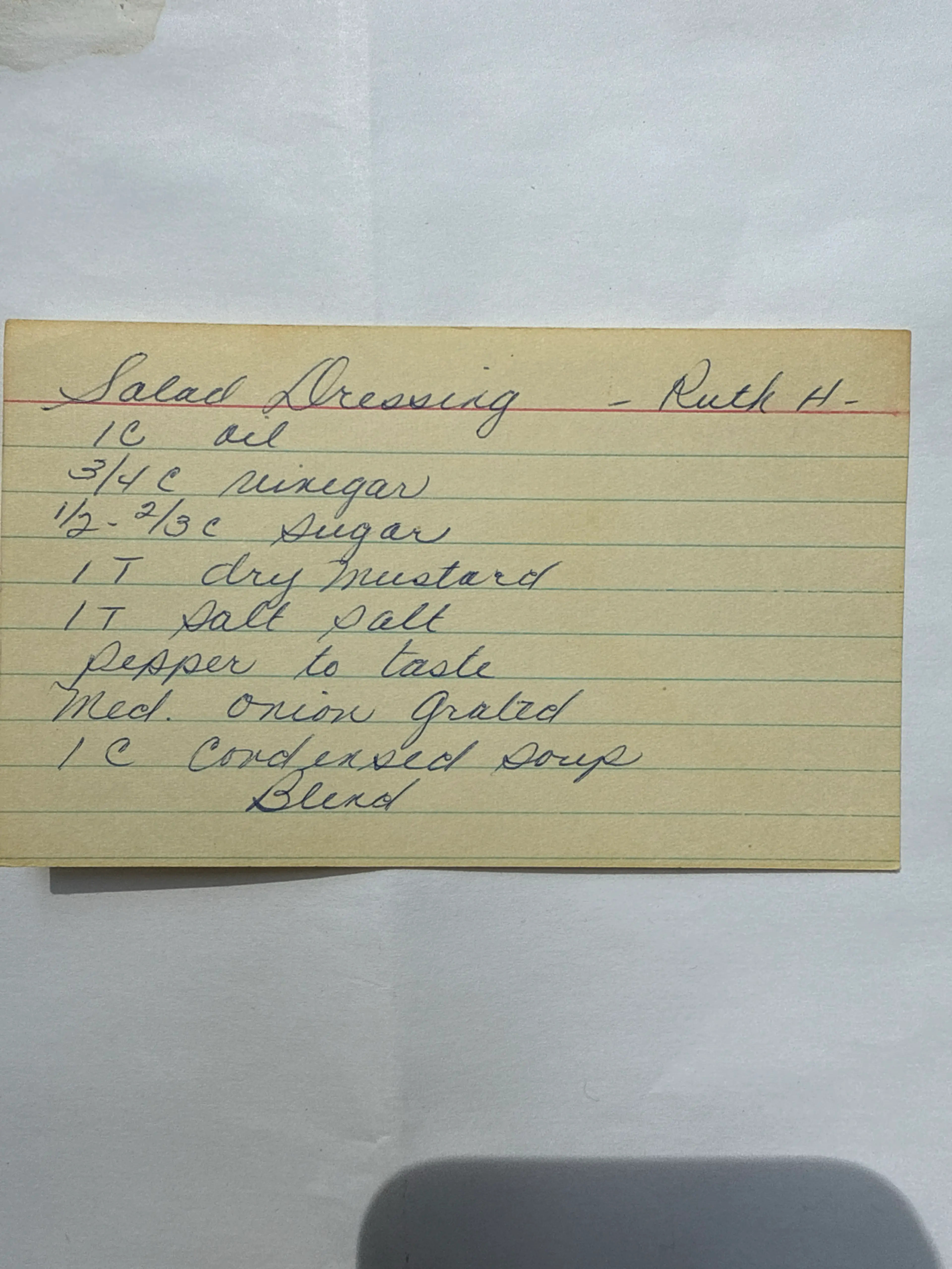 Salad Dressing