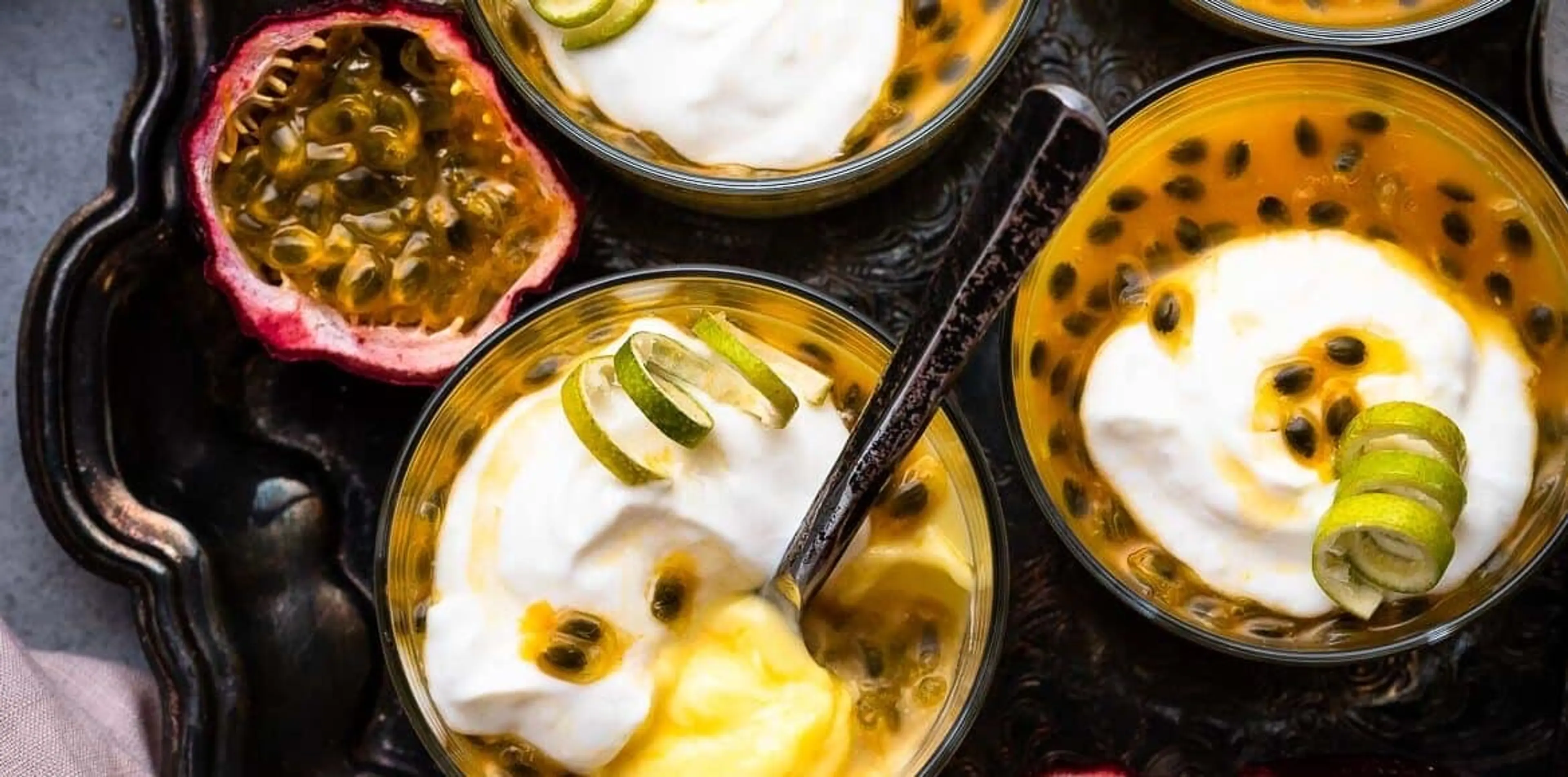 Passion Fruit Possets
