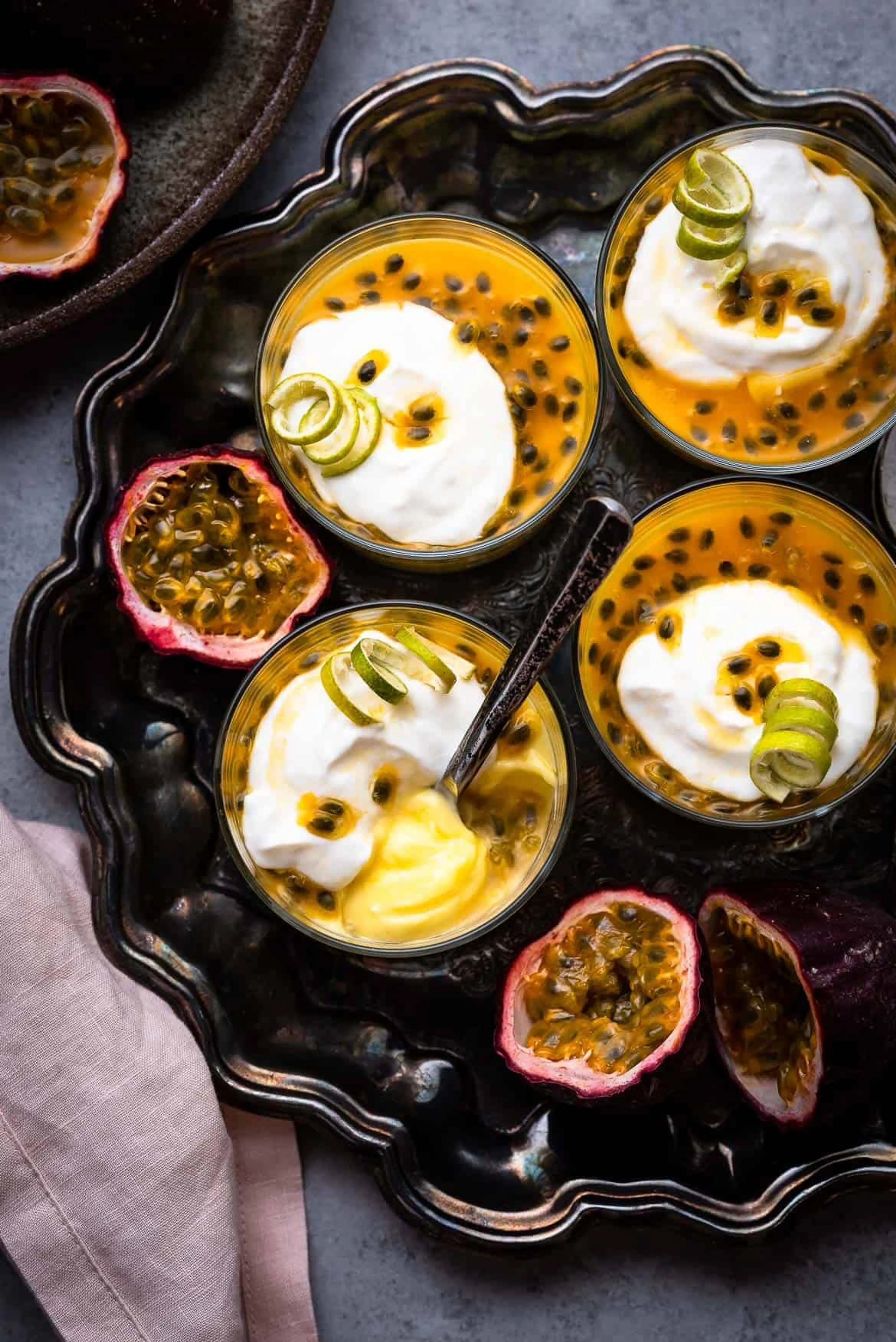 Passion Fruit Possets