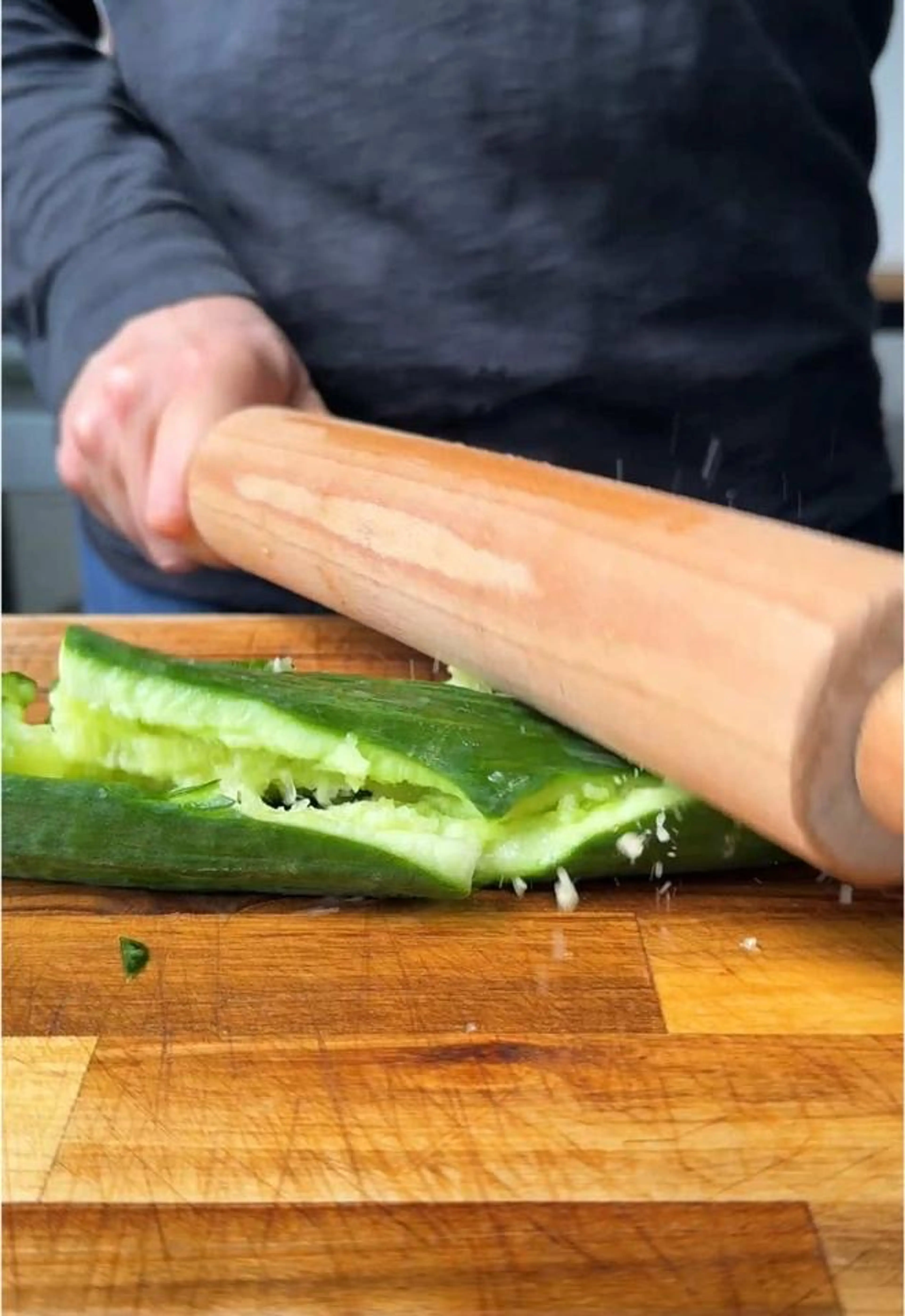 Smacked Cucumber + Tzatziki Salad