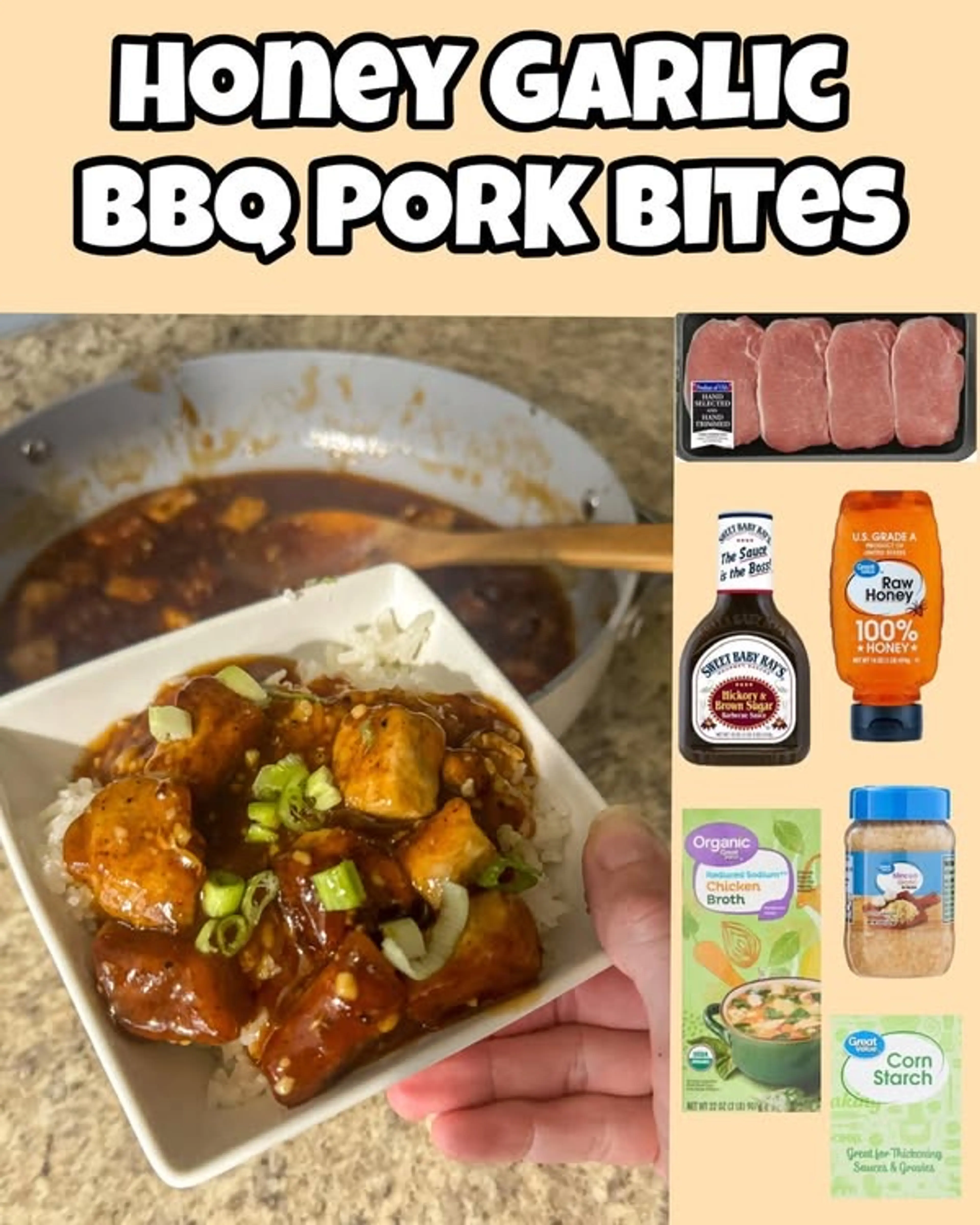 Honey Garlic Pork Bites