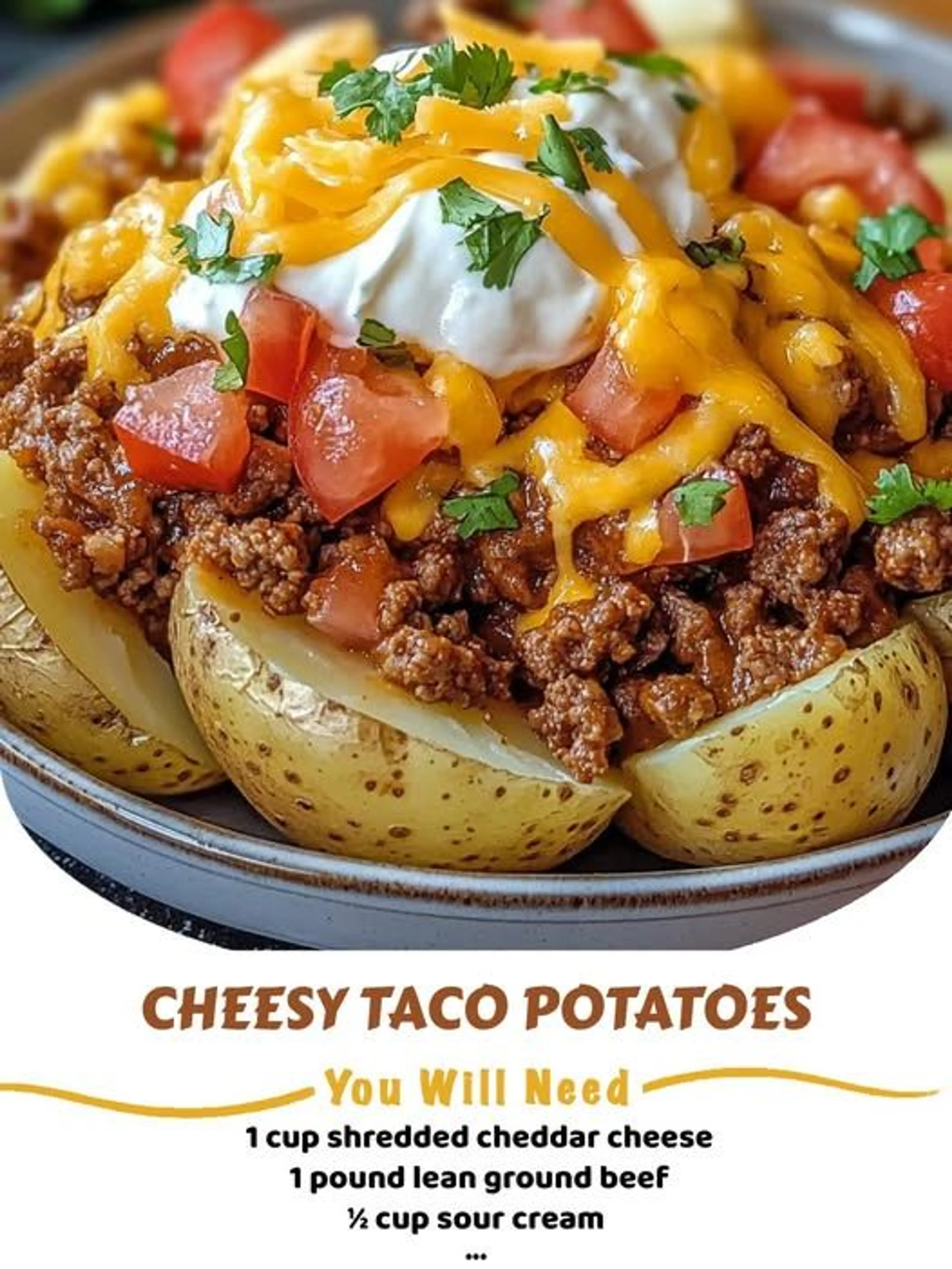 Cheesy Taco Potatoes