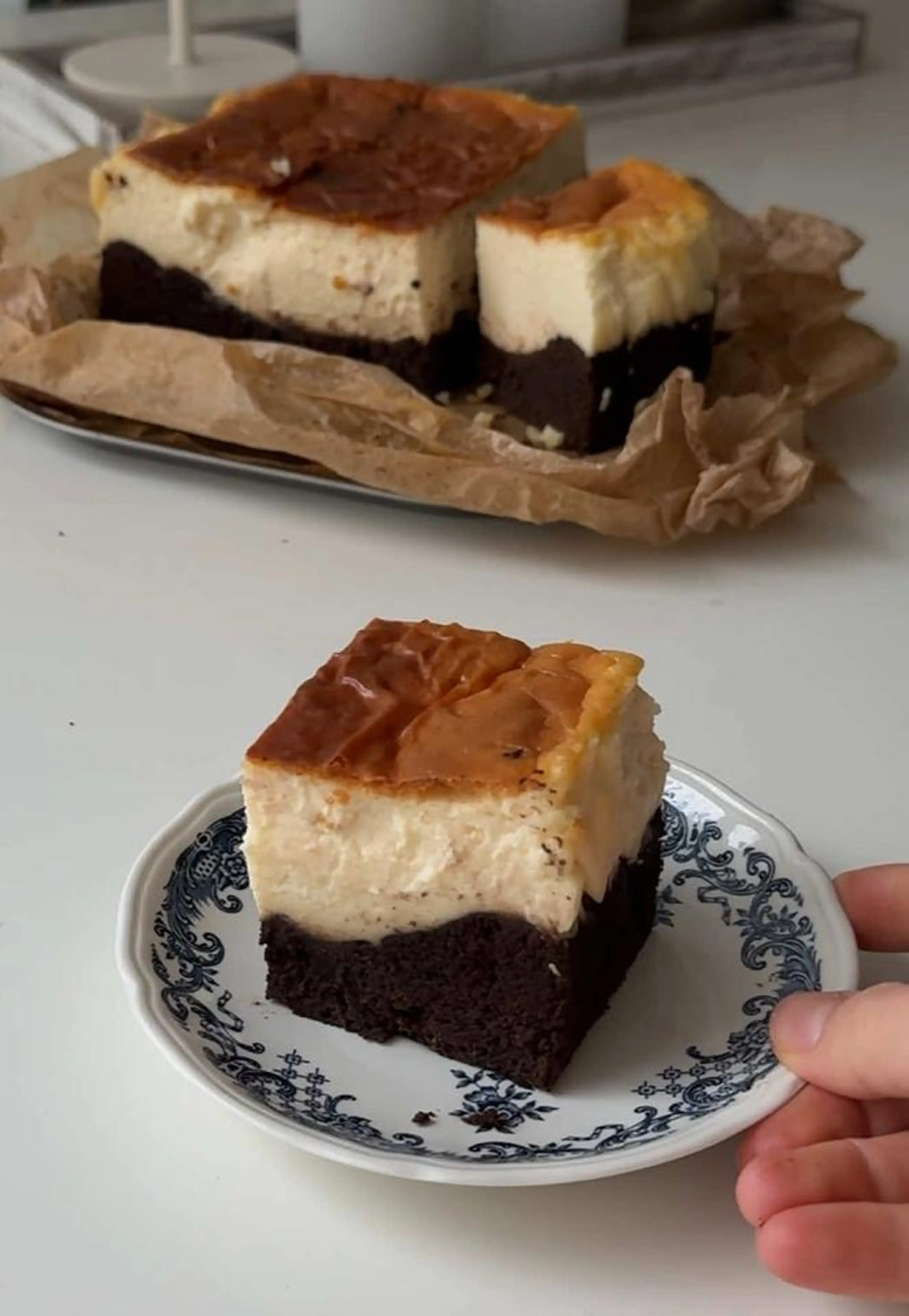 Brownie Basque Cheesecake