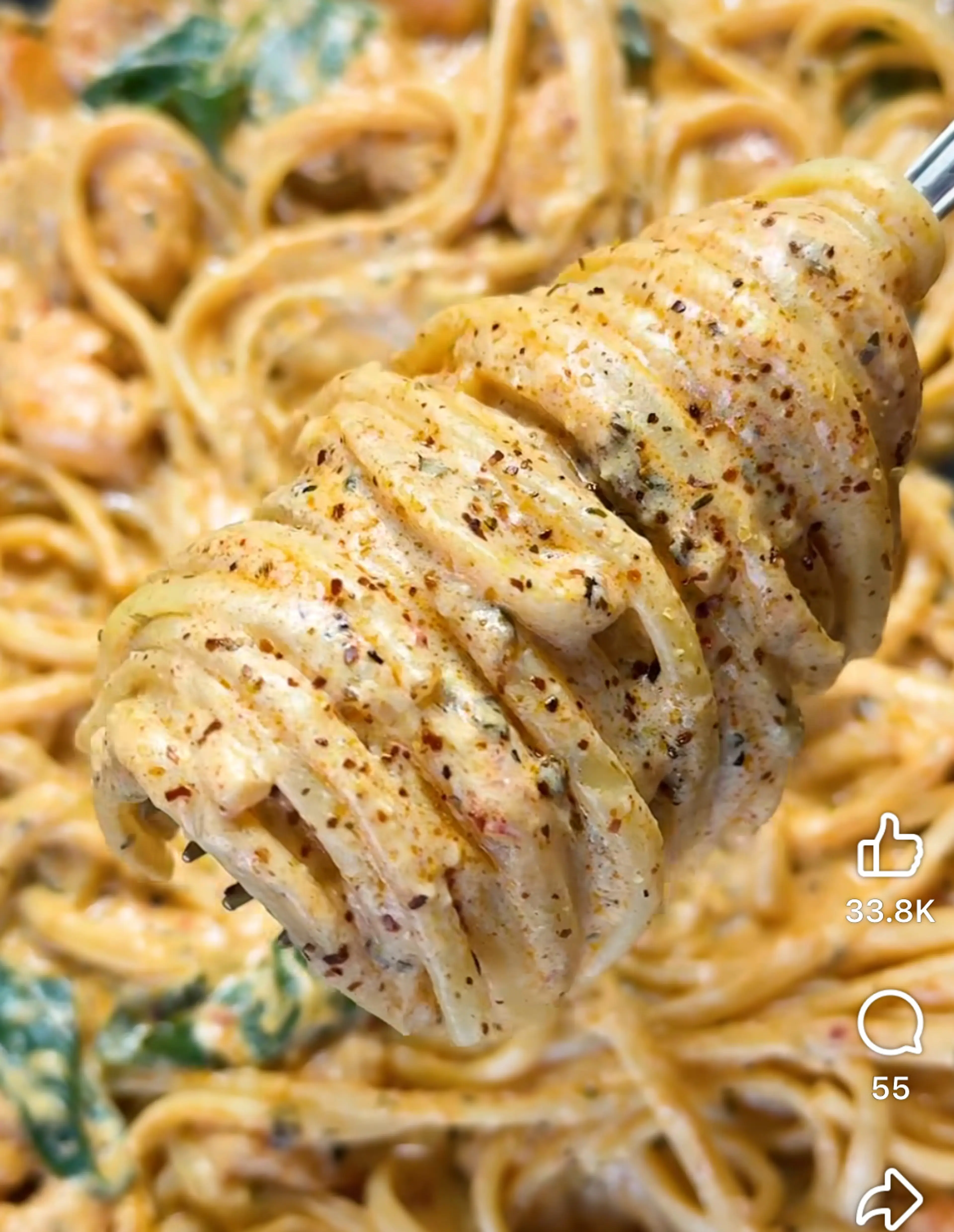 BBQ Shrimp Pasta