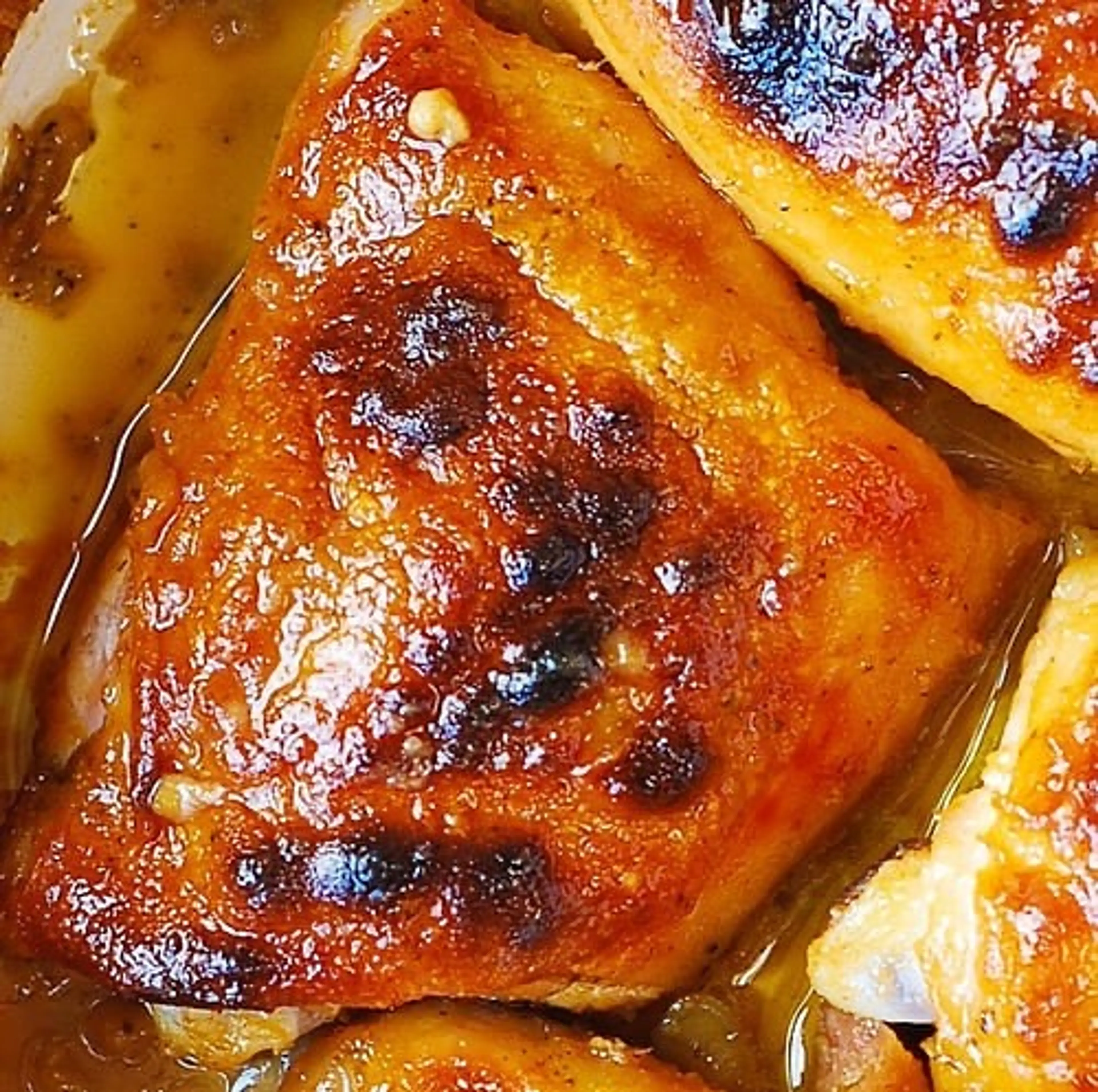Best Baked Chicken Thighs with Maple Dijon Sauce