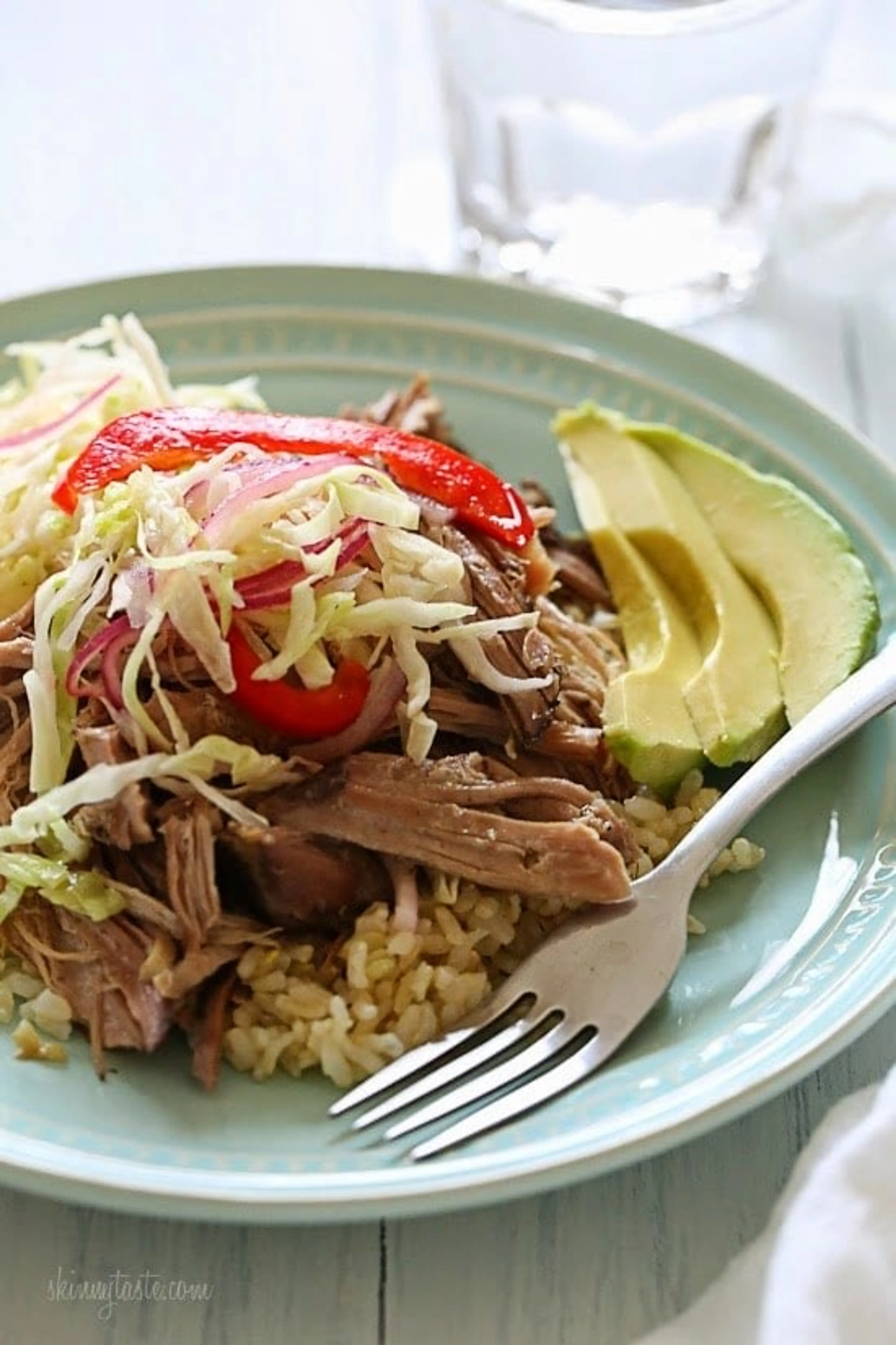Skinny Slow Cooker Pernil (Puerto Rican Pork)