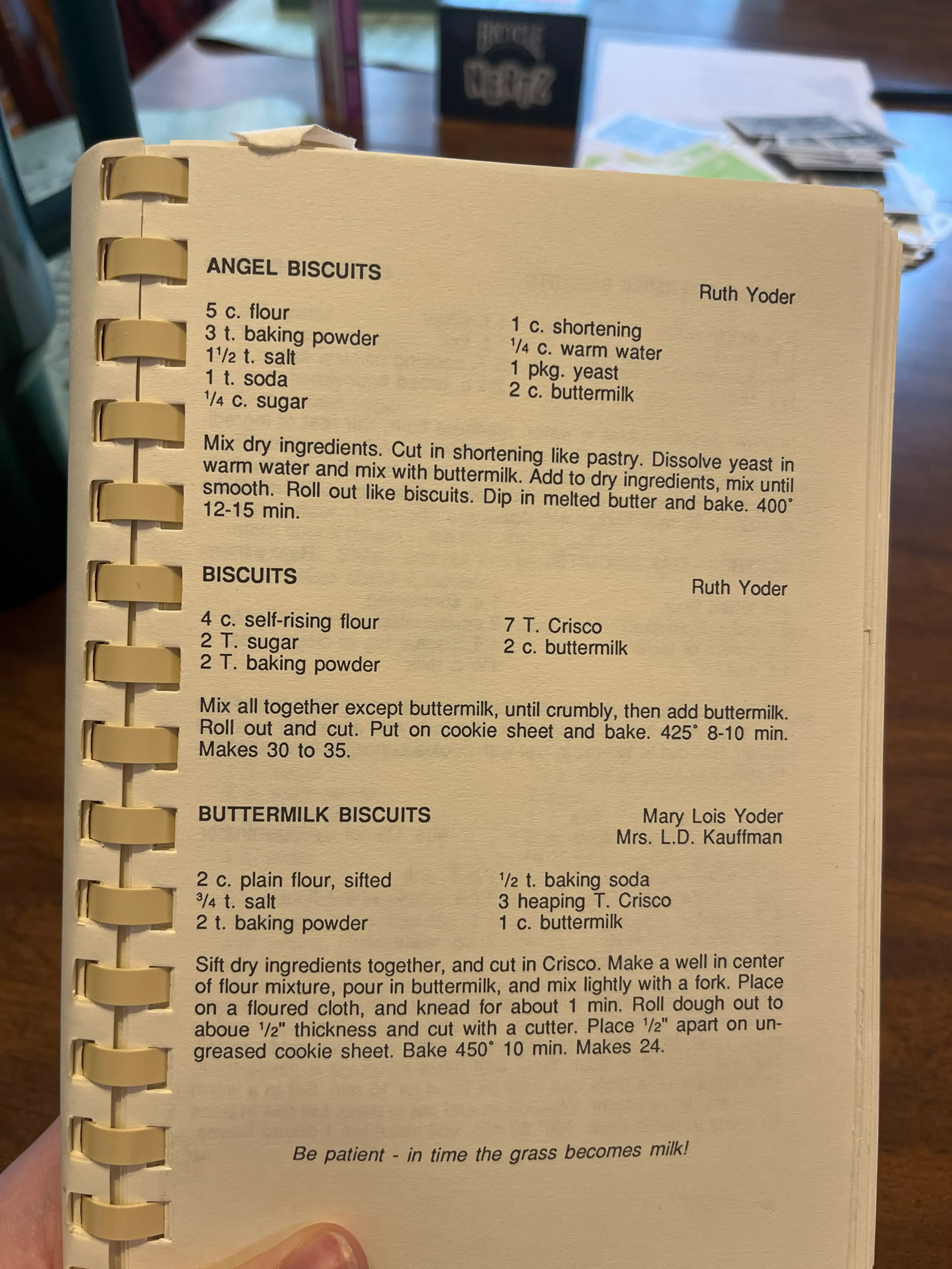Biscuits - Amish Mennonite Cookbook
