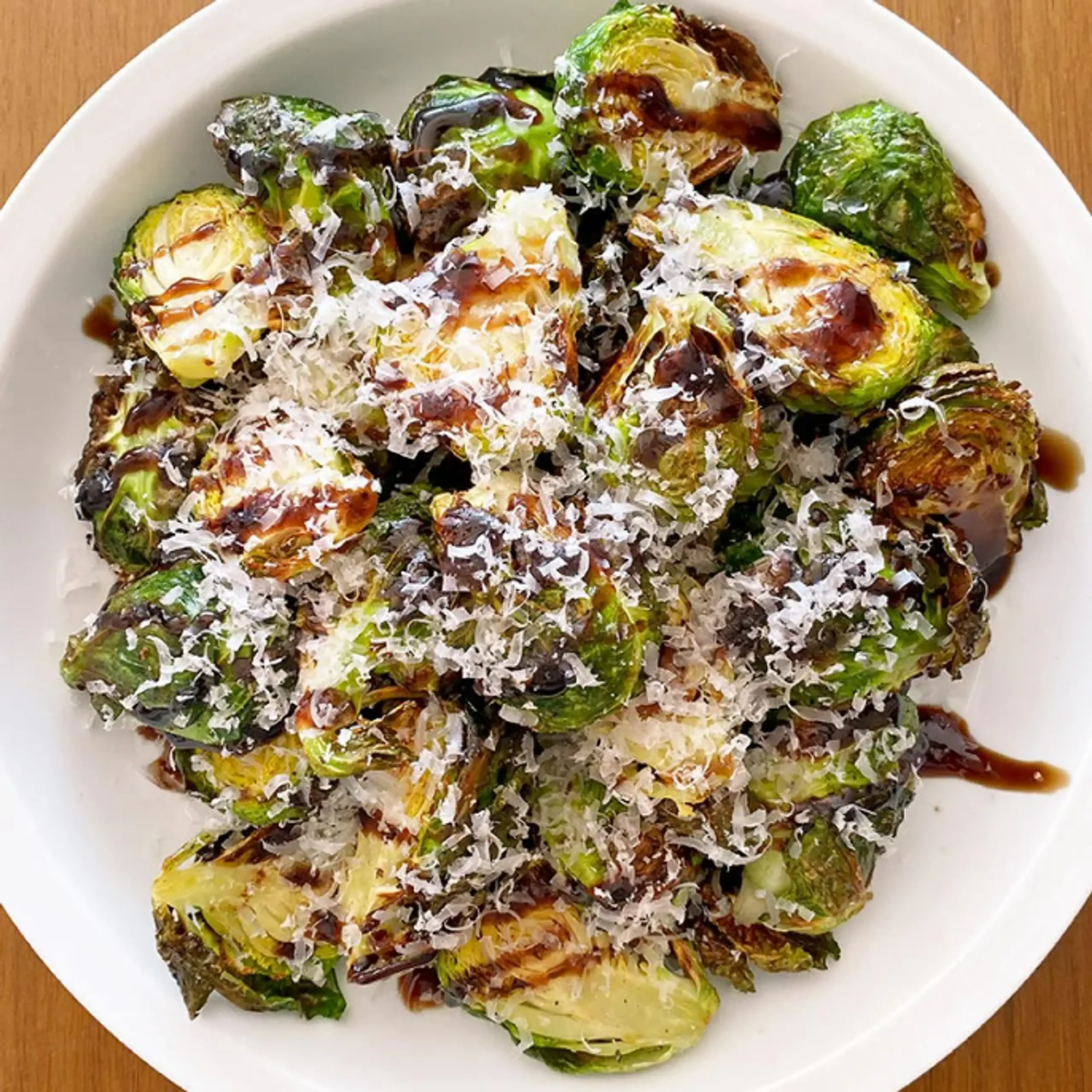 Air Fryer Parmesan Brussels Sprouts