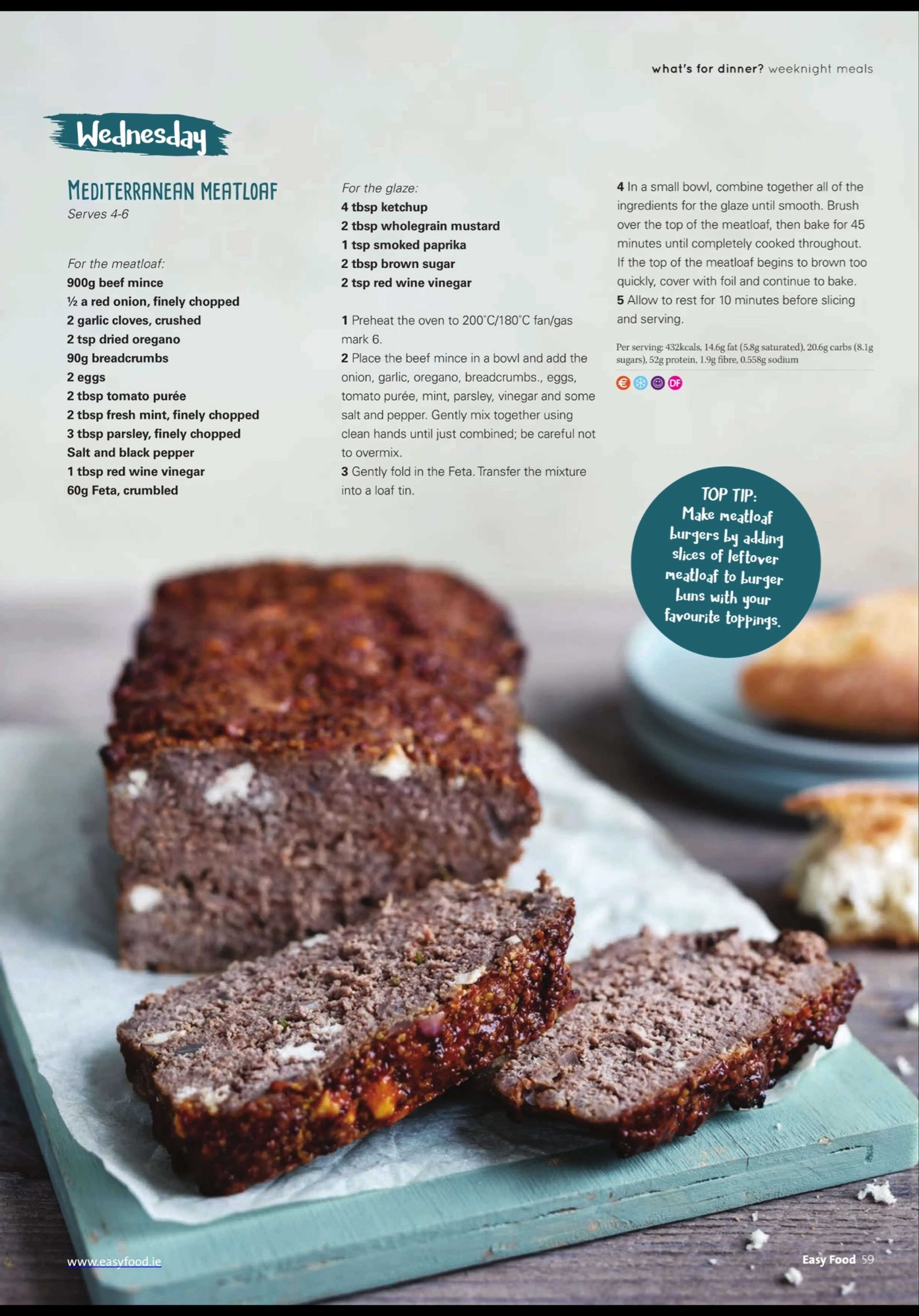 MEDITERANEAN MEATLOAF