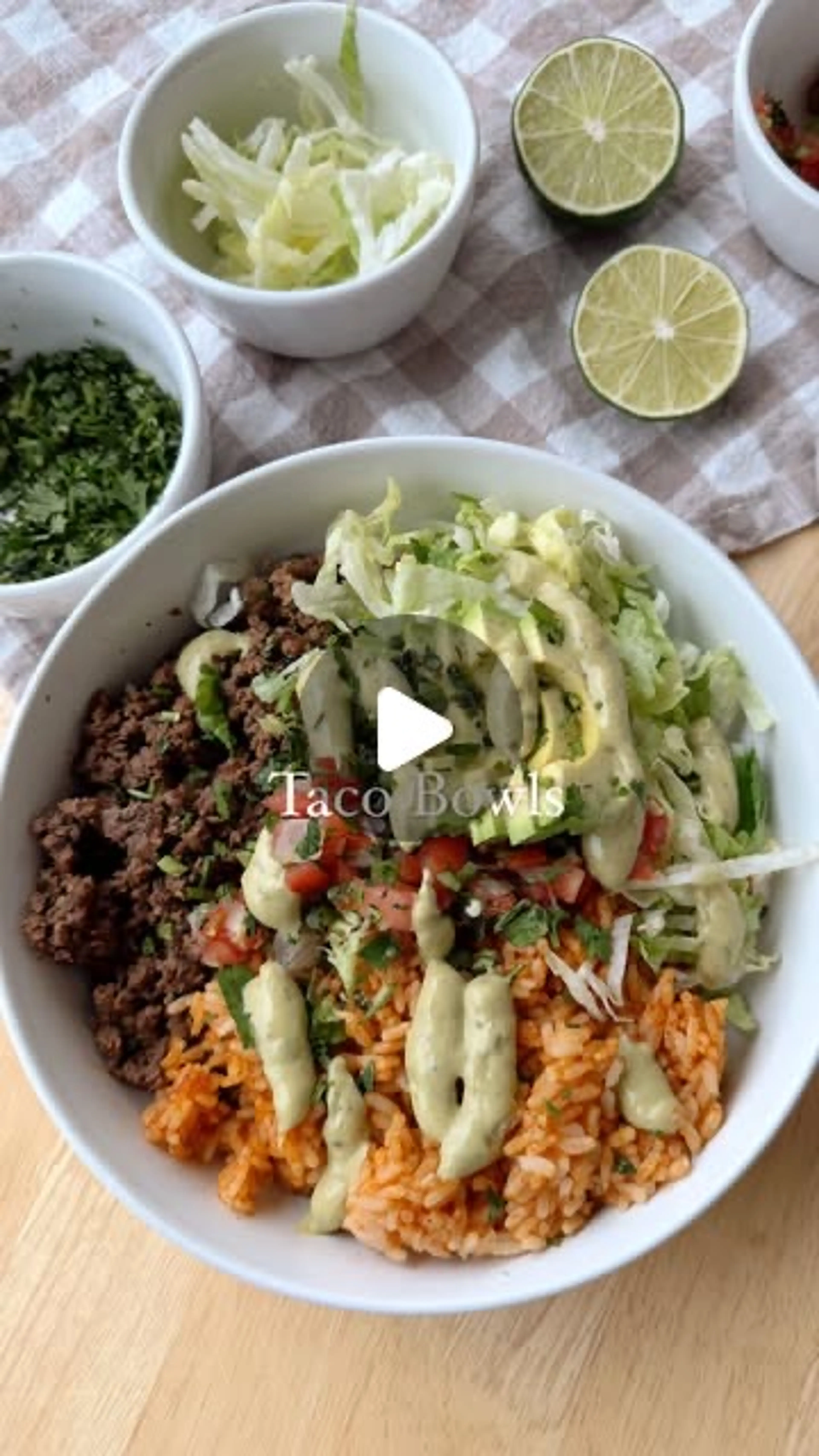 Easy Taco Beef Bowl (serves 2